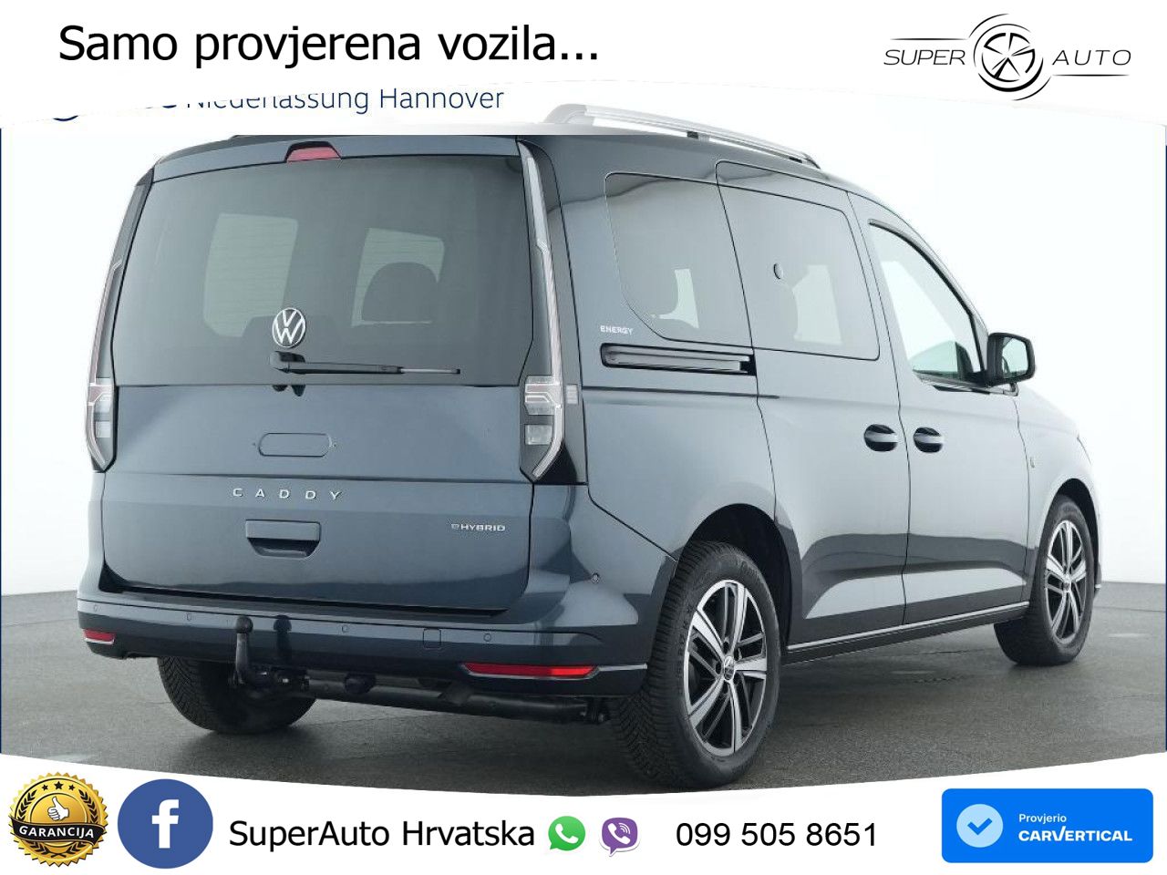 Volkswagen Caddy ENERGY eHYBRID Keyless RearView Klima 116 KS