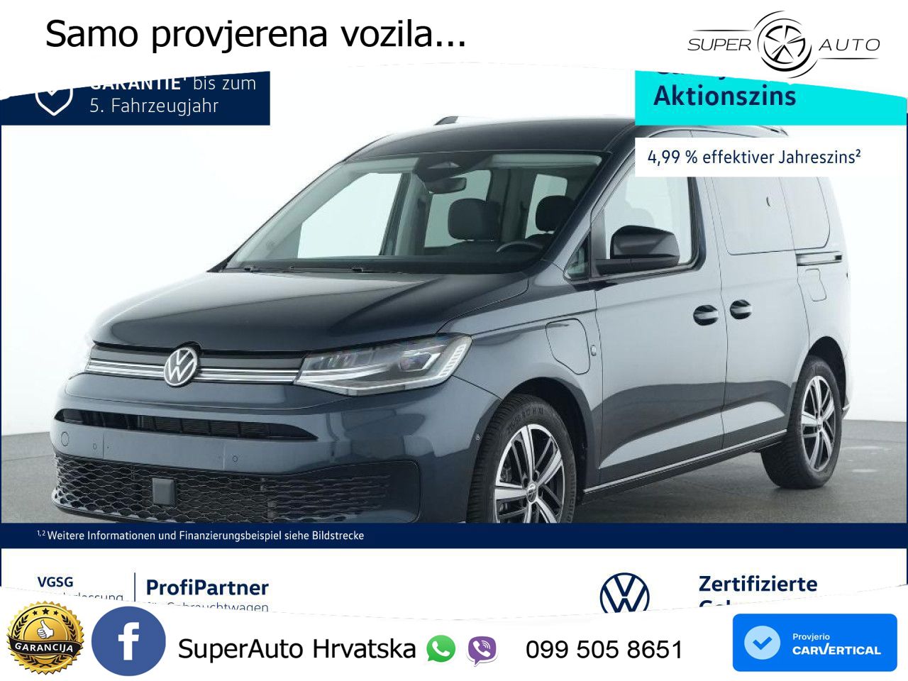 Volkswagen Caddy ENERGY eHYBRID Keyless RearView Klima 116 KS