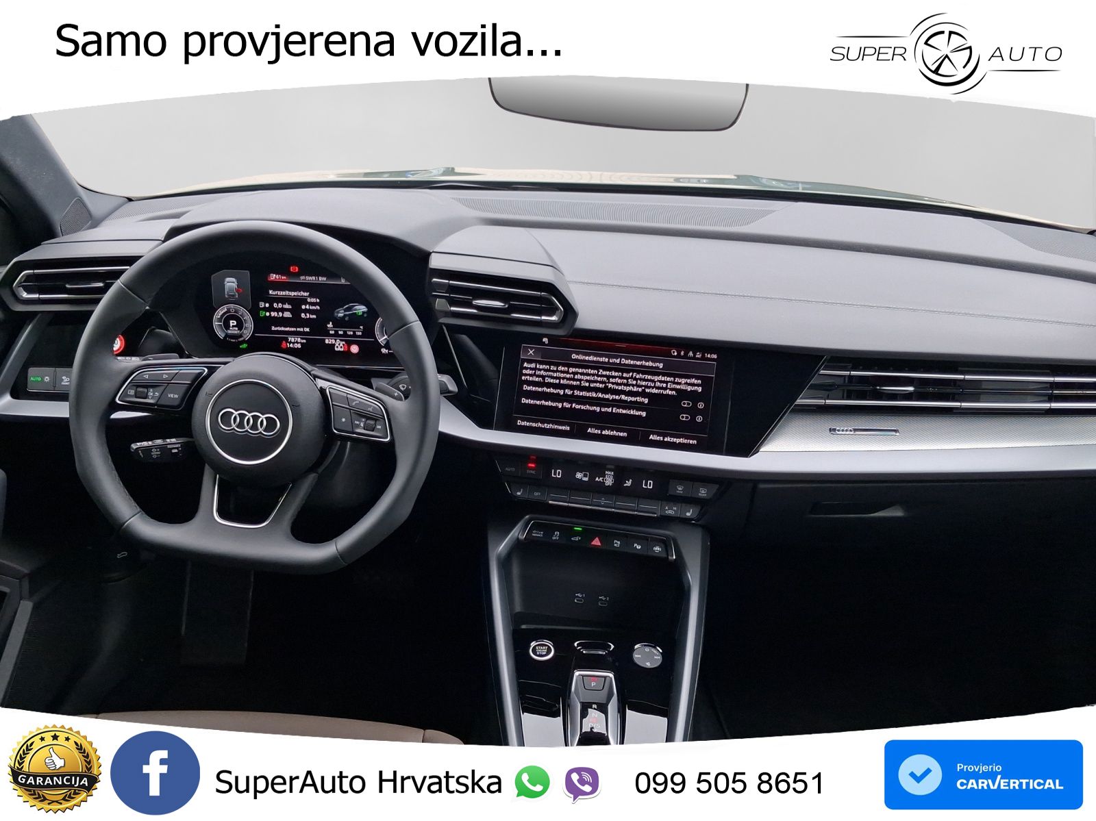 Audi A3 Sportback 40 TFSI e (204 KS) Plug-in Hybrid S tronic LED+GR SJED+ACC
