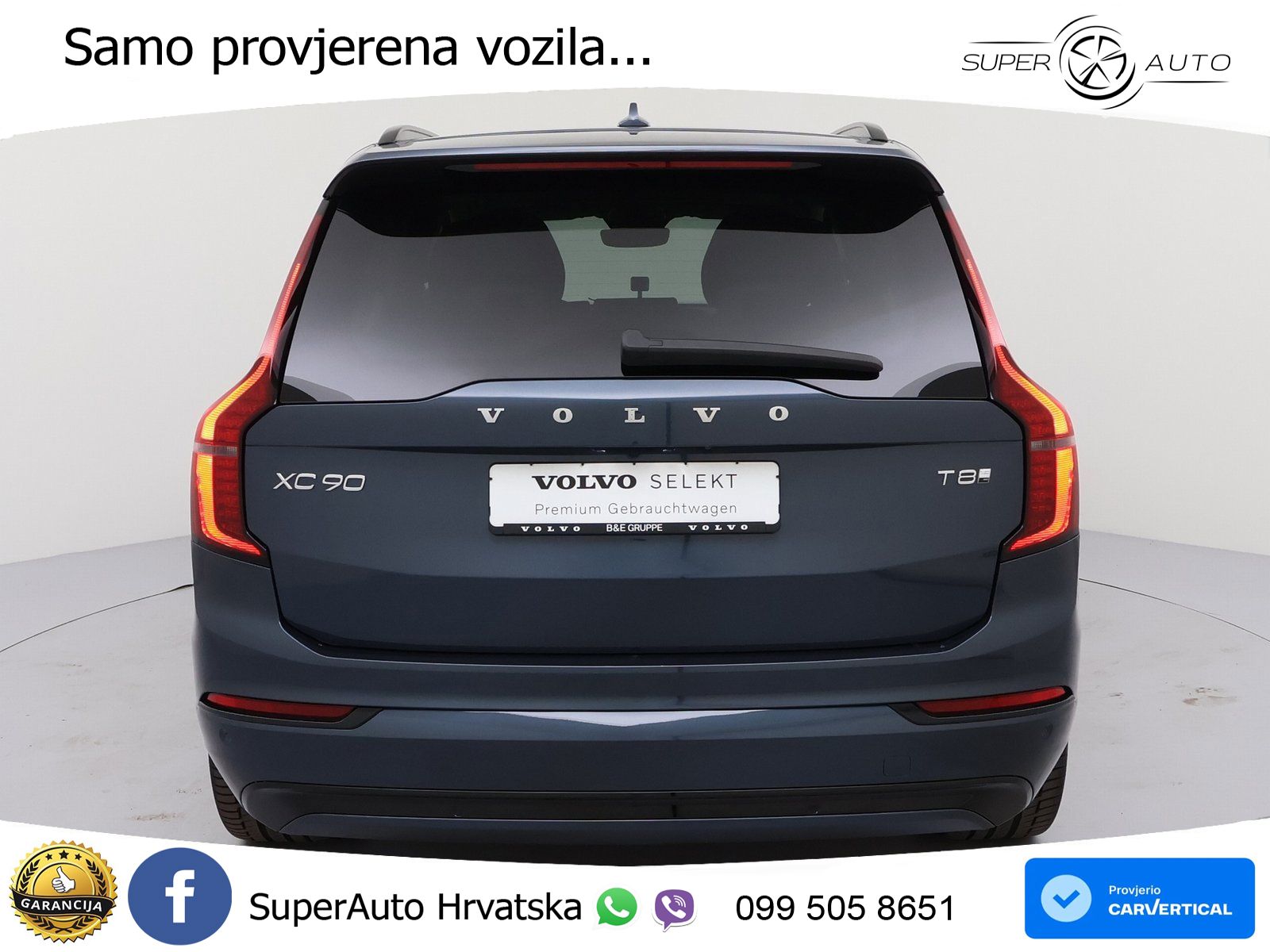 Volvo XC90 2.0 T8 AWD Automatic ZRAČNI+ACC+GR SJED+KAM+PANO