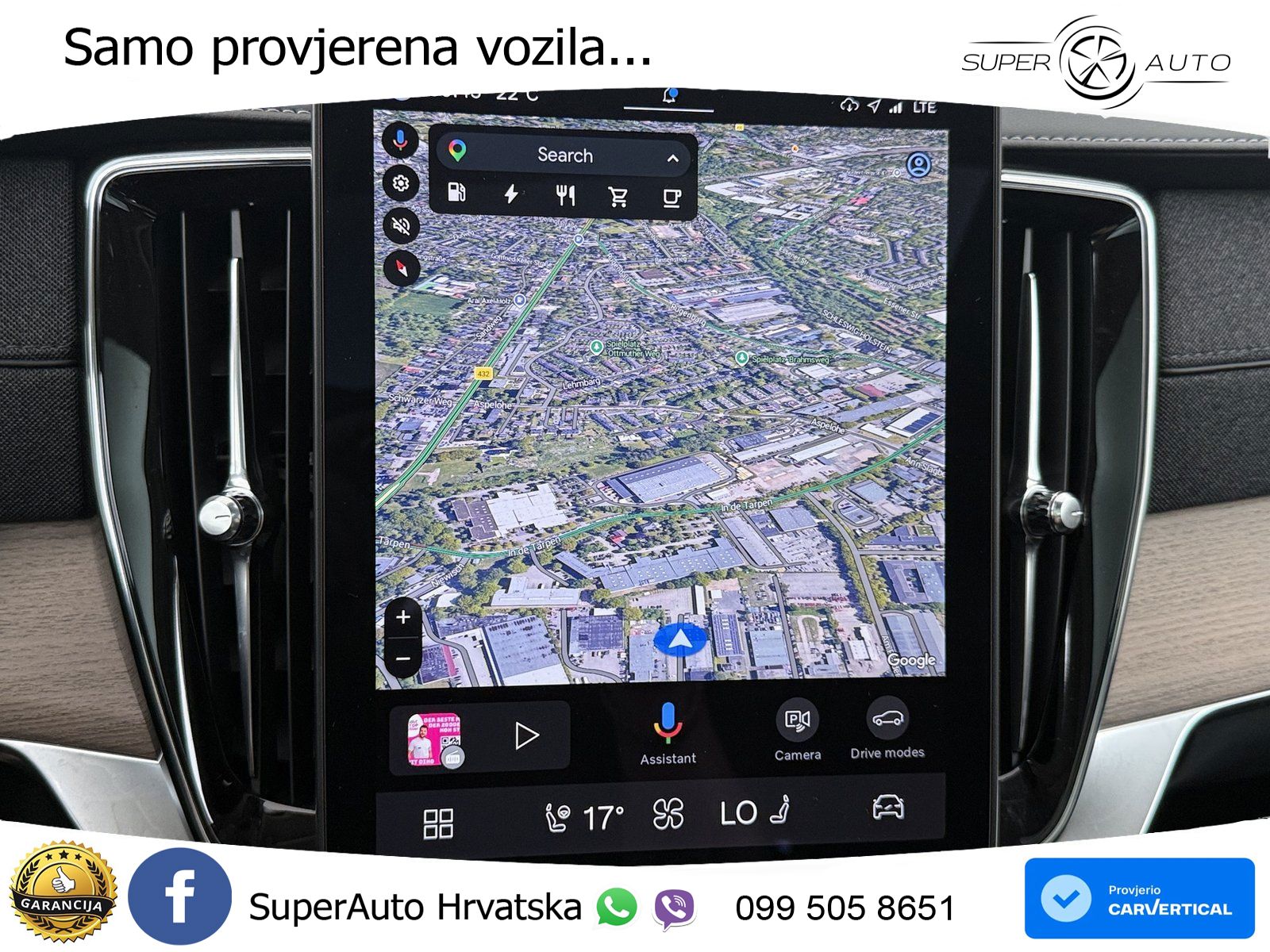 Volvo XC90 2.0 T8 AWD Automatic ZRAČNI+ACC+GR SJED+KAM+PANO