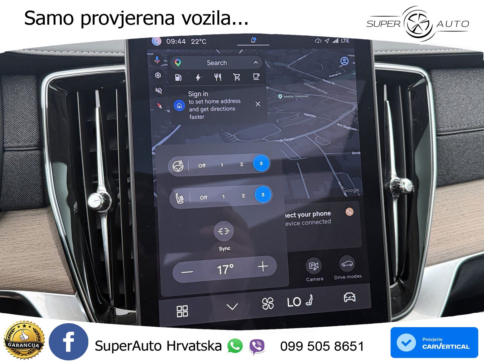 Volvo XC90 2.0 T8 AWD Automatic ZRAČNI+ACC+GR SJED+KAM+PANO