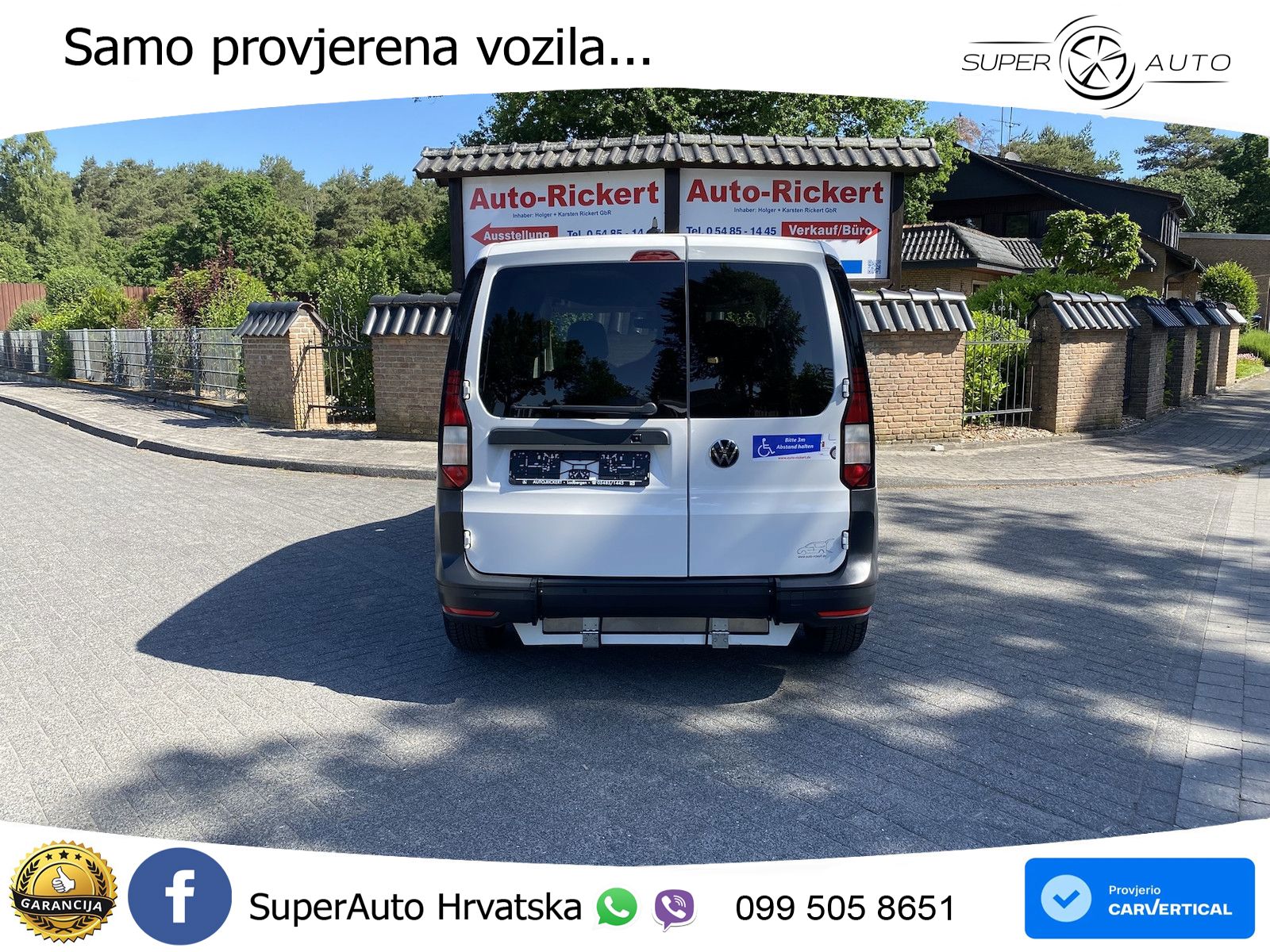 Volkswagen Caddy neuer Rollstuhlumbau, Tempomat, Rückfahrka 102 KS