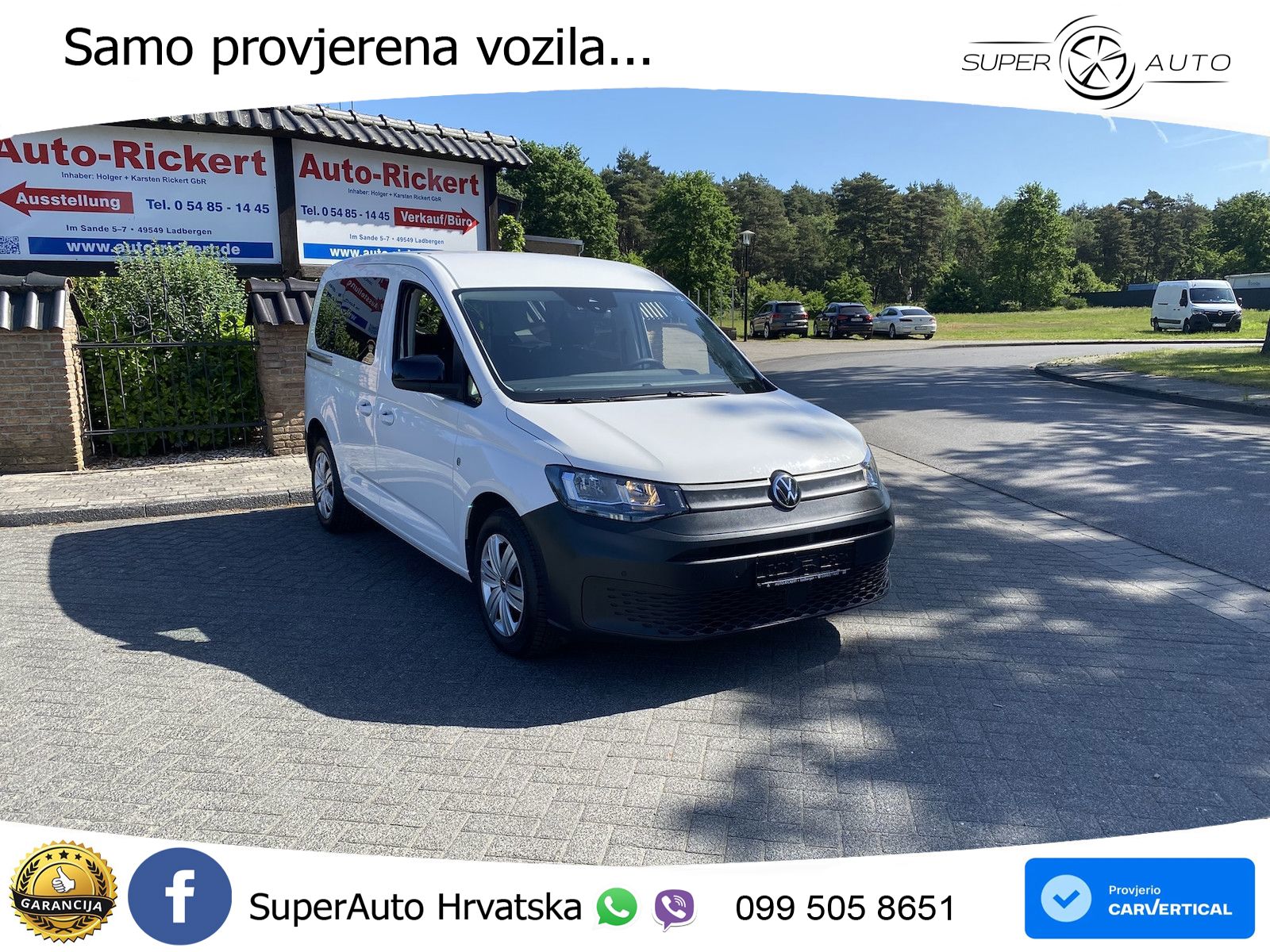 Volkswagen Caddy neuer Rollstuhlumbau, Tempomat, Rückfahrka 102 KS