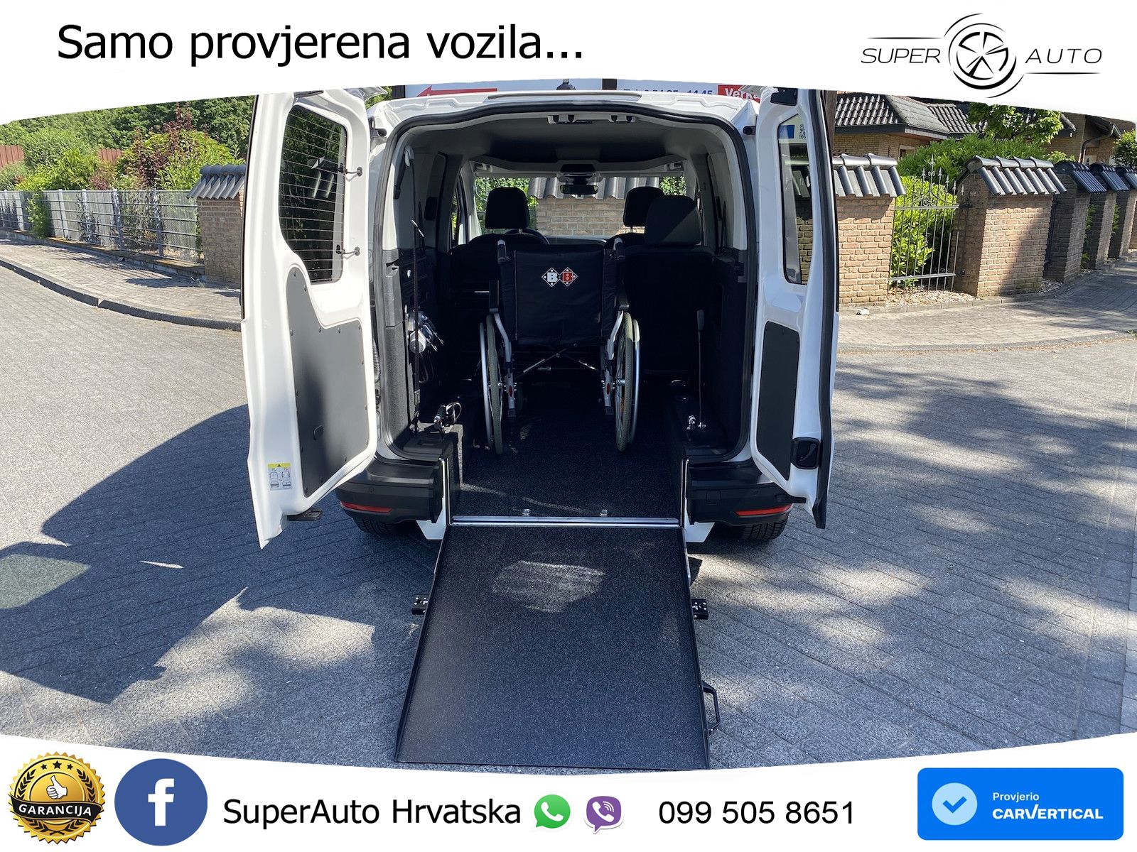 Volkswagen Caddy neuer Rollstuhlumbau, Tempomat, Rückfahrka 102 KS