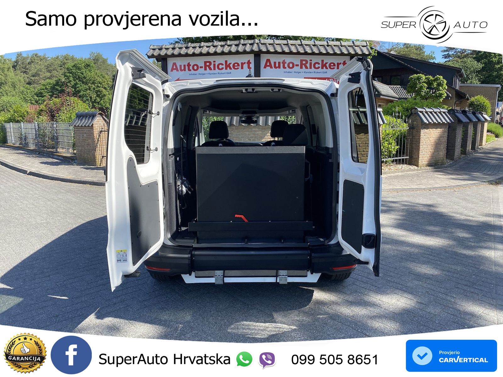 Volkswagen Caddy neuer Rollstuhlumbau, Tempomat, Rückfahrka 102 KS