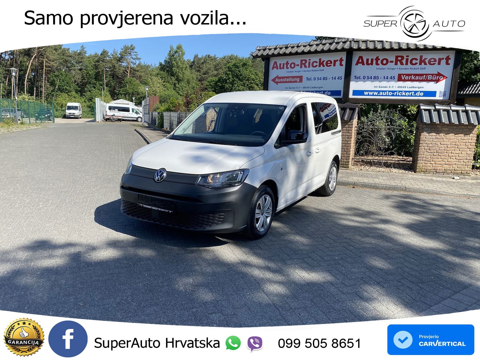 Volkswagen Caddy neuer Rollstuhlumbau, Tempomat, Rückfahrka 102 KS