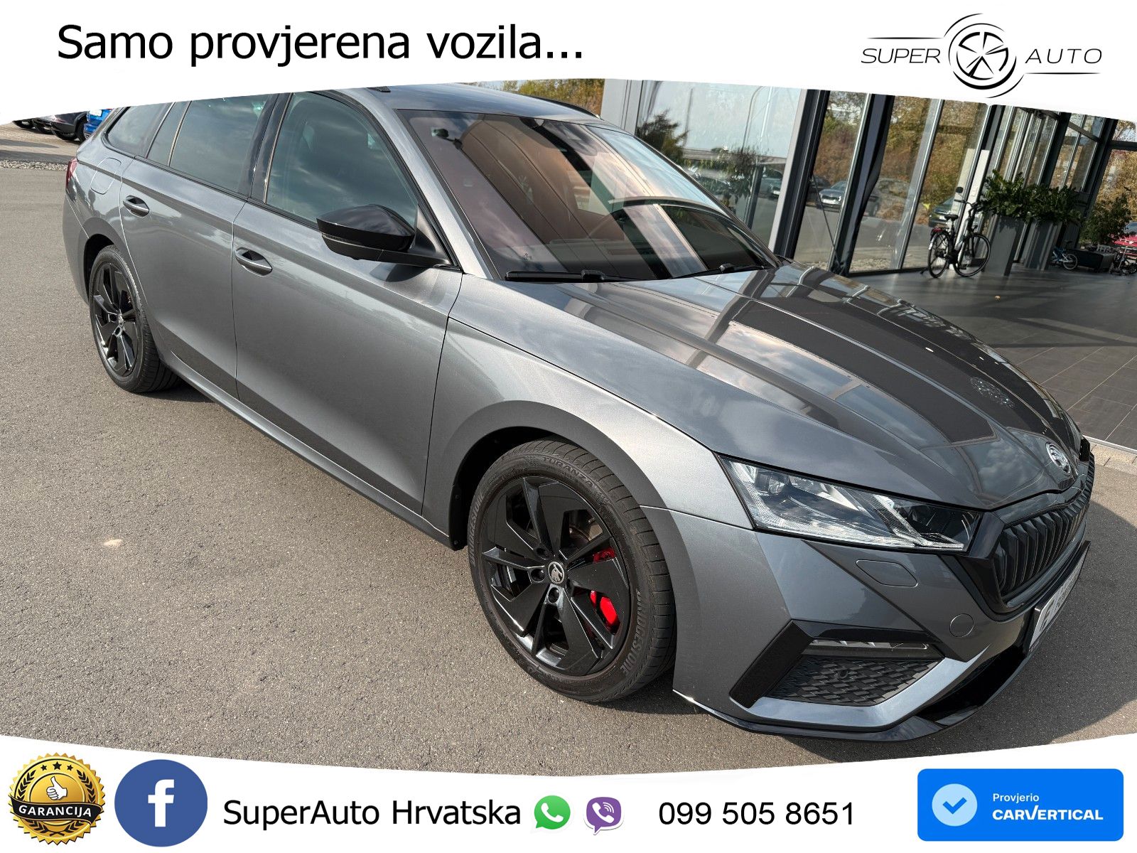 Škoda Octavia Combi RS 2.0 TSI (245 KS) DSG LED+GR SJED+ACC