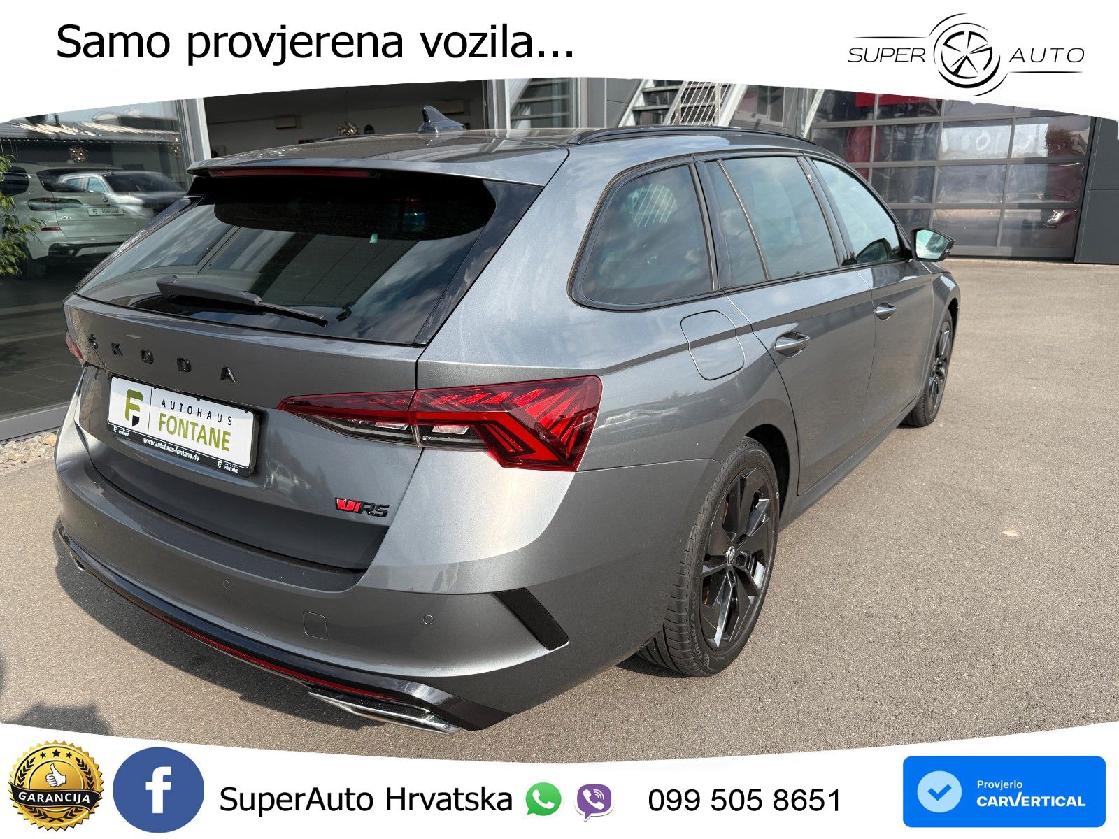 Škoda Octavia Combi RS 2.0 TSI (245 KS) DSG LED+GR SJED+ACC