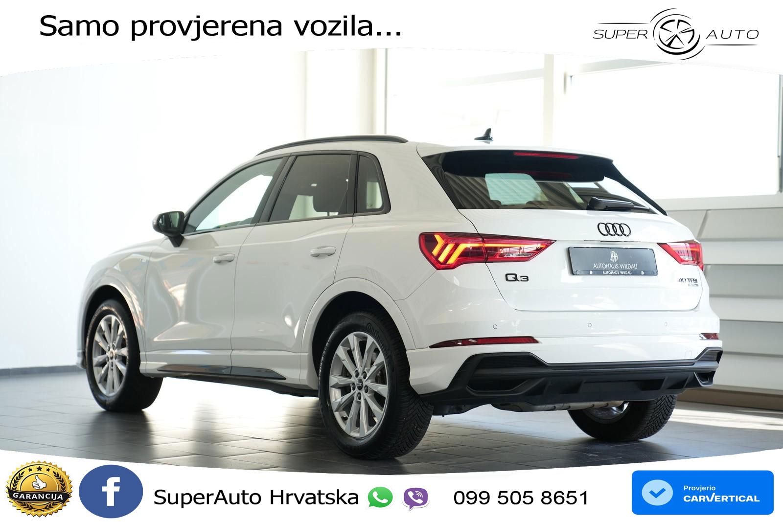 Audi Q3 40 TFSI (190 KS) quattro S tronic S line LED+GR SJED+ACC