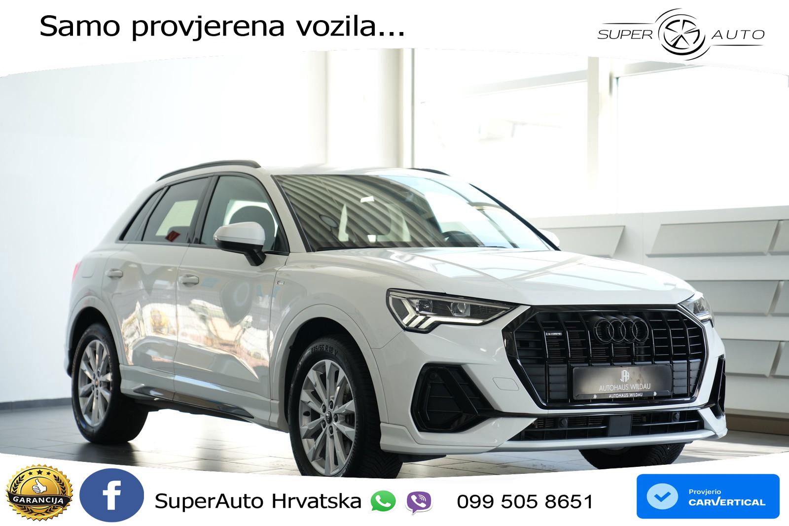 Audi Q3 40 TFSI (190 KS) quattro S tronic S line LED+GR SJED+ACC