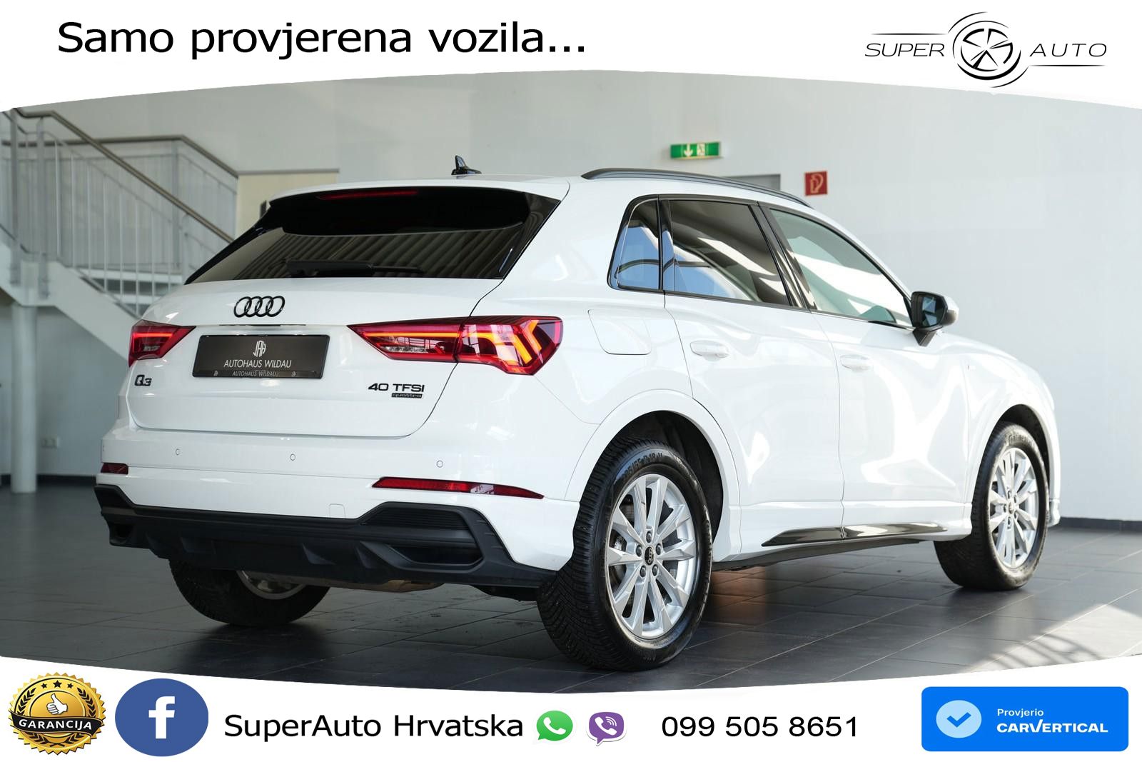Audi Q3 40 TFSI (190 KS) quattro S tronic S line LED+GR SJED+ACC