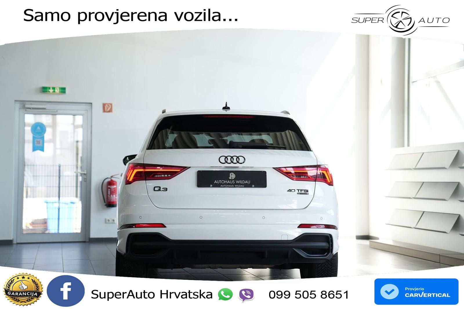 Audi Q3 40 TFSI (190 KS) quattro S tronic S line LED+GR SJED+ACC