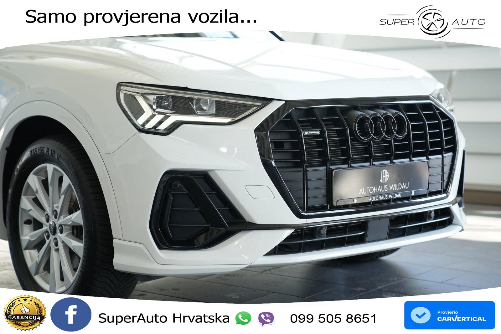Audi Q3 40 TFSI (190 KS) quattro S tronic S line LED+GR SJED+ACC
