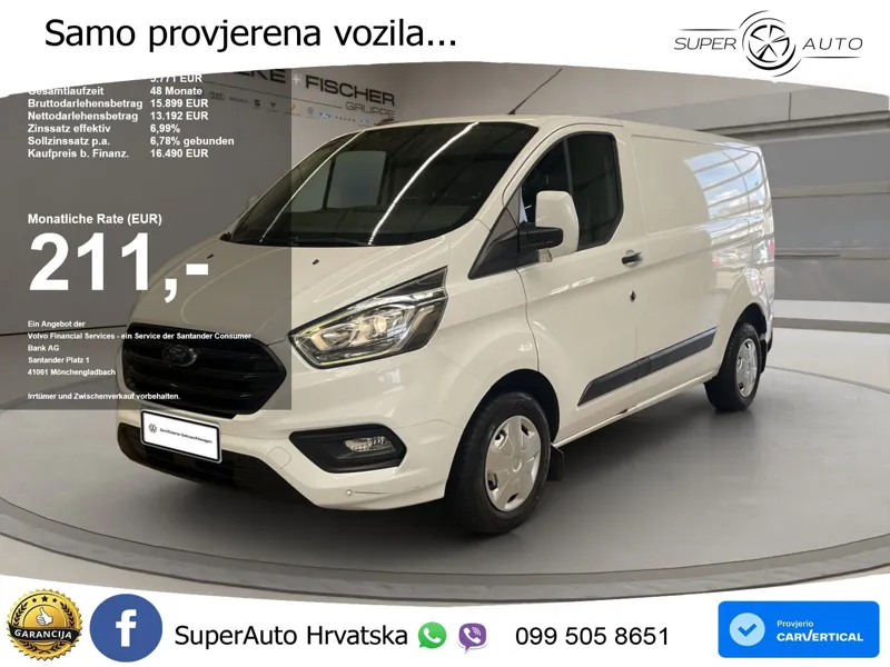 Ford Transit Custom Kasten 2.0 TDCi 280 L1 Trend PDC 105 KS