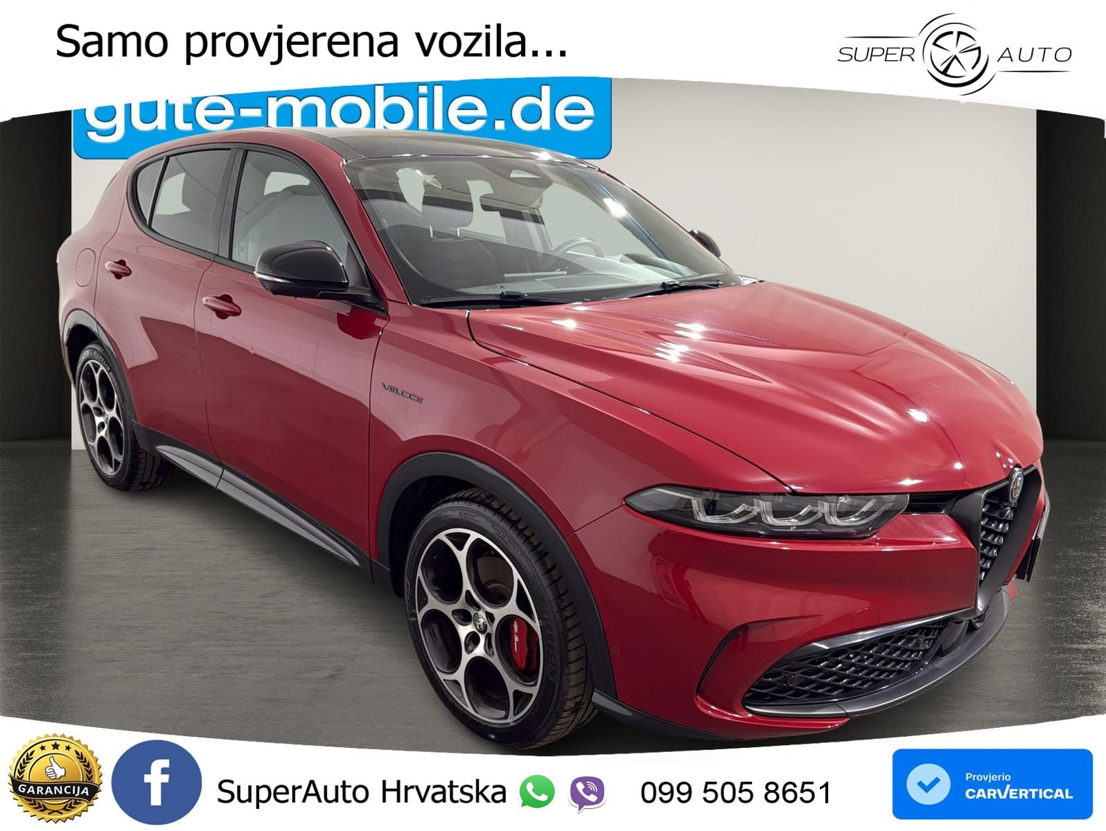 Alfa Romeo Tonale 1.5 VGT (160 KS) 48V-Hybrid TCT ACC+GR SJED+360+PANO