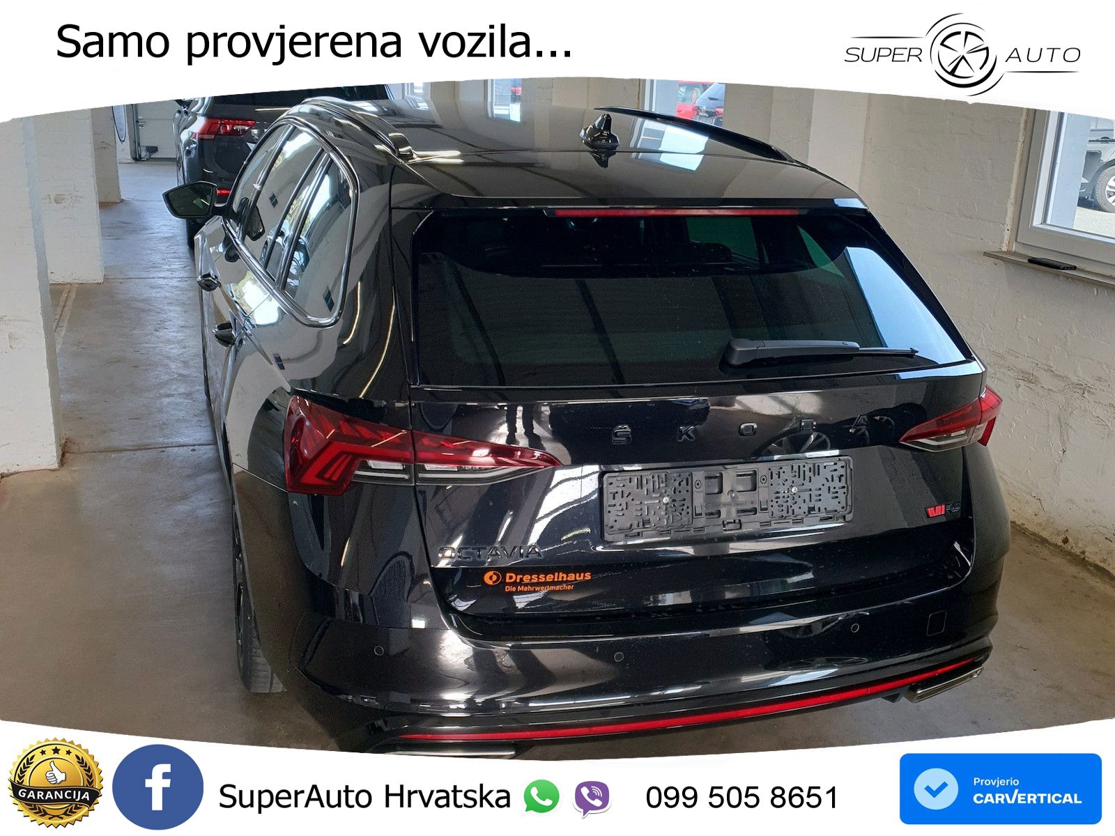 Škoda Octavia Combi RS 2.0 TDI (200 KS) DSG LED+GR SJED+ACC