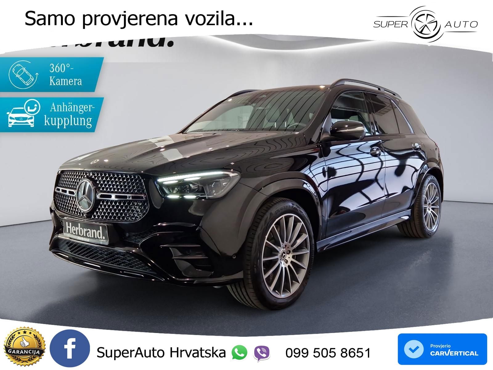 Mercedes GLE 450d (367 KS) EQ Boost 4MATIC 9G-TRONIC AMG ZRAČNI+ACC+GR SJED+360+PANO