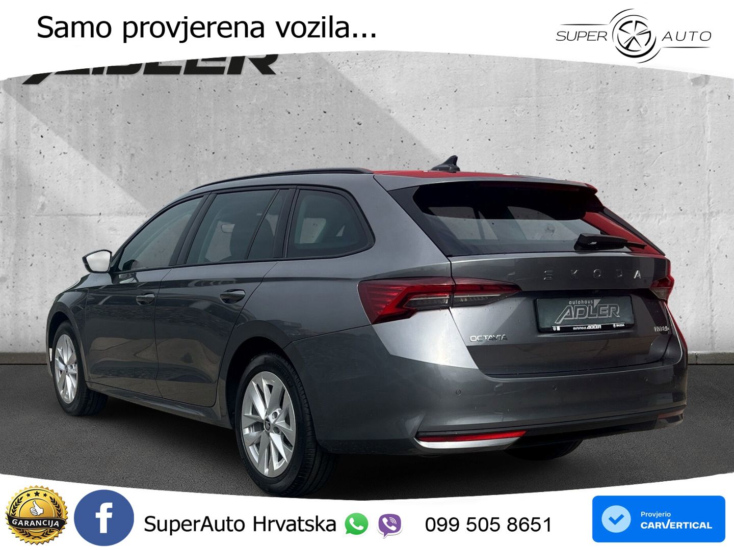 Škoda Octavia Combi 1.5 TSI (150 KS) DSG Selection LED+GR SJED+ACC