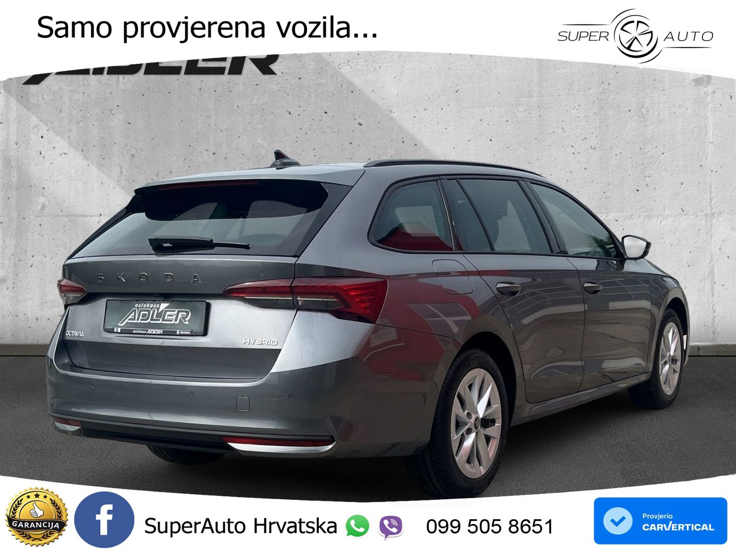 Škoda Octavia Combi 1.5 TSI (150 KS) DSG Selection LED+GR SJED+ACC