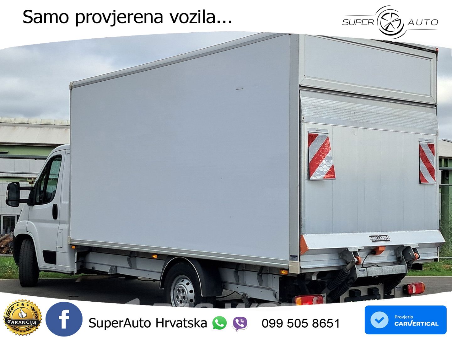 Peugeot Boxer 165PK D'Hollandia Ladebordwand 165PS Koffe 165 KS
