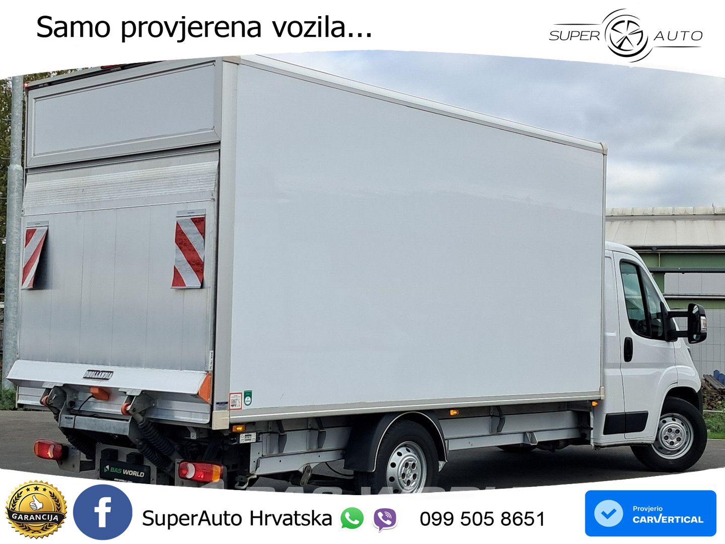 Peugeot Boxer 165PK D'Hollandia Ladebordwand 165PS Koffe 165 KS