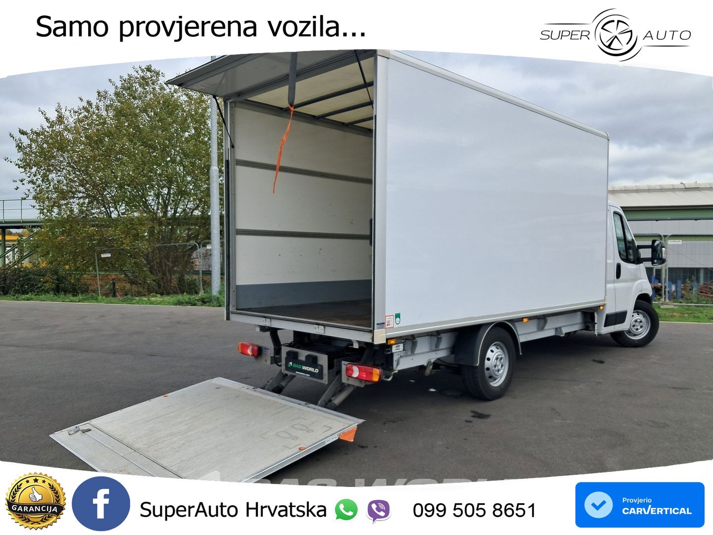 Peugeot Boxer 165PK D'Hollandia Ladebordwand 165PS Koffe 165 KS