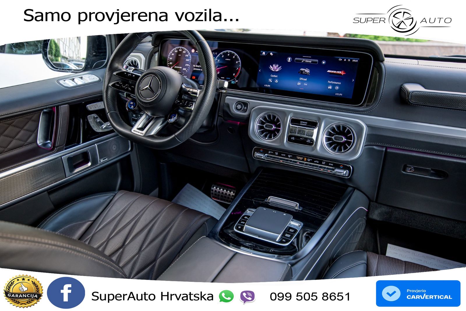 Mercedes AMG G 63 Long V8 (585 KS) 4MATIC 9G-TRONIC AMG SPEEDSHIFT TCT LED+GR SJED+ACC