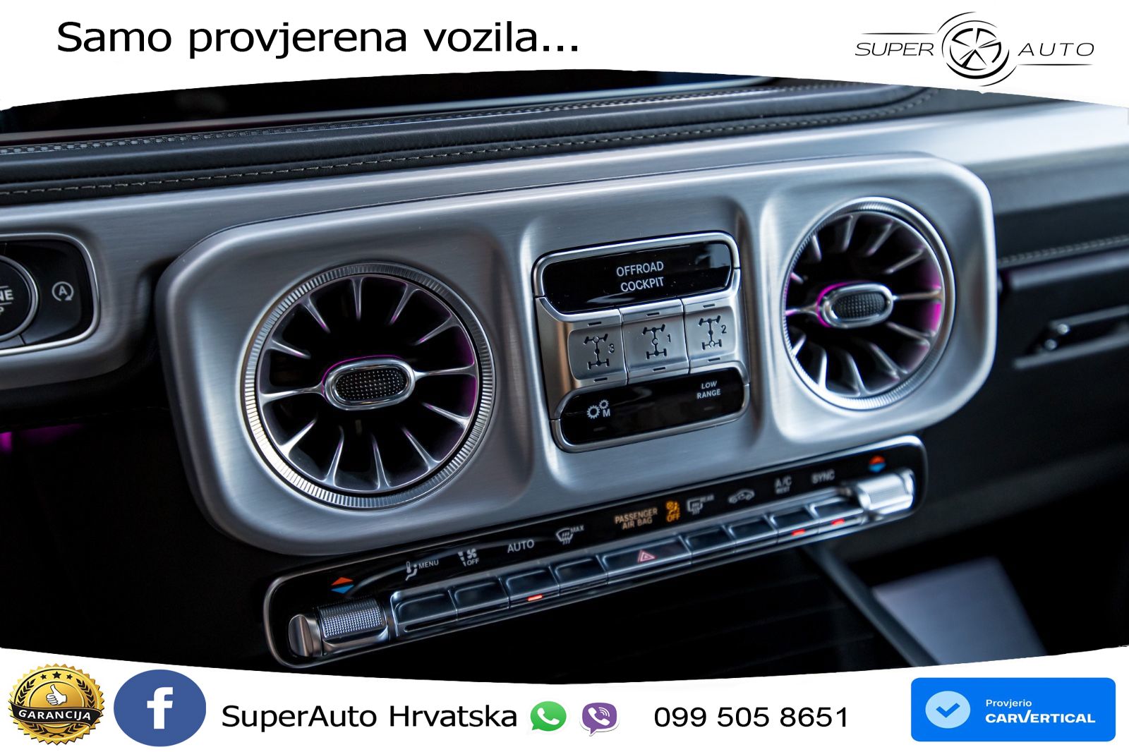 Mercedes AMG G 63 Long V8 (585 KS) 4MATIC 9G-TRONIC AMG SPEEDSHIFT TCT LED+GR SJED+ACC