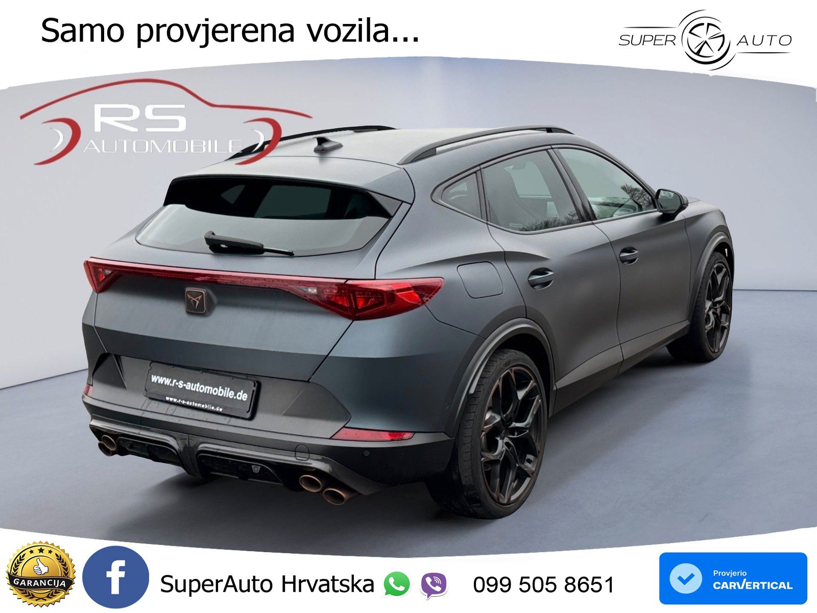 Cupra Formentor VZ5 2.5 TSI (390 KS) 4Drive DSG LED+GR SJED+ACC