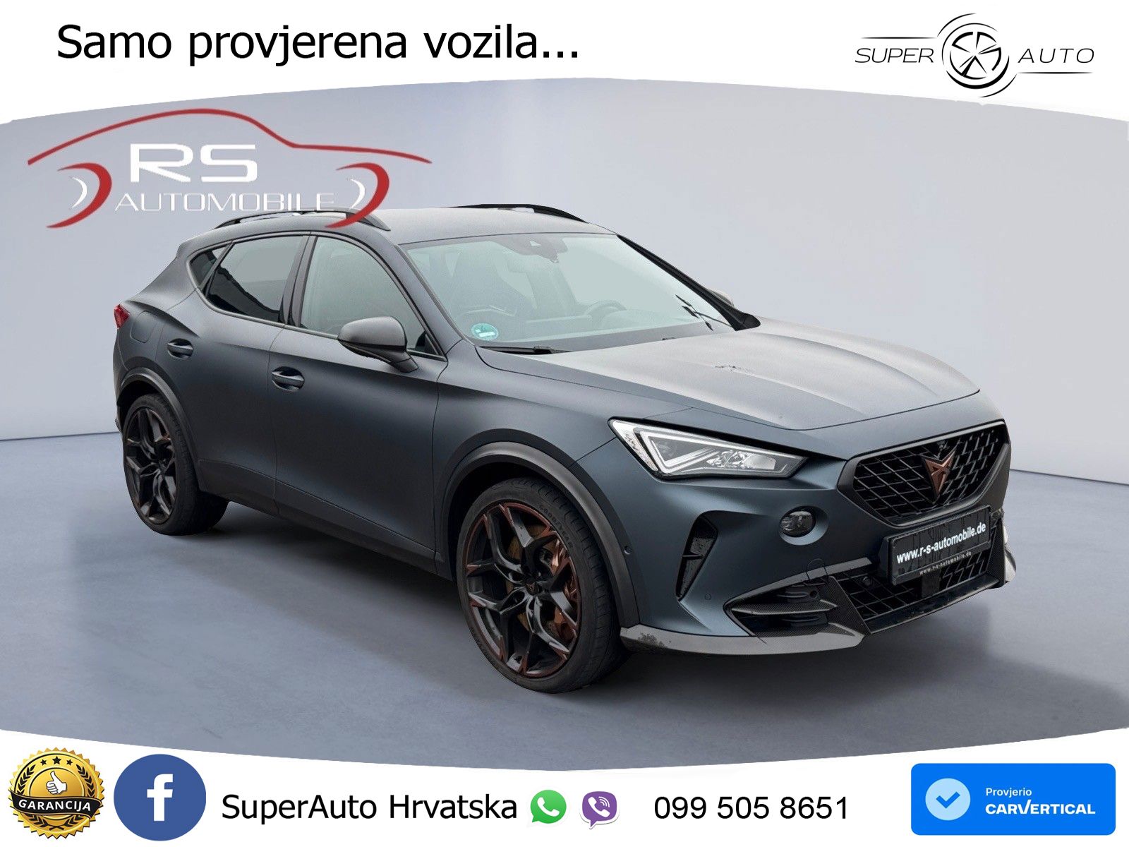Cupra Formentor VZ5 2.5 TSI (390 KS) 4Drive DSG LED+GR SJED+ACC
