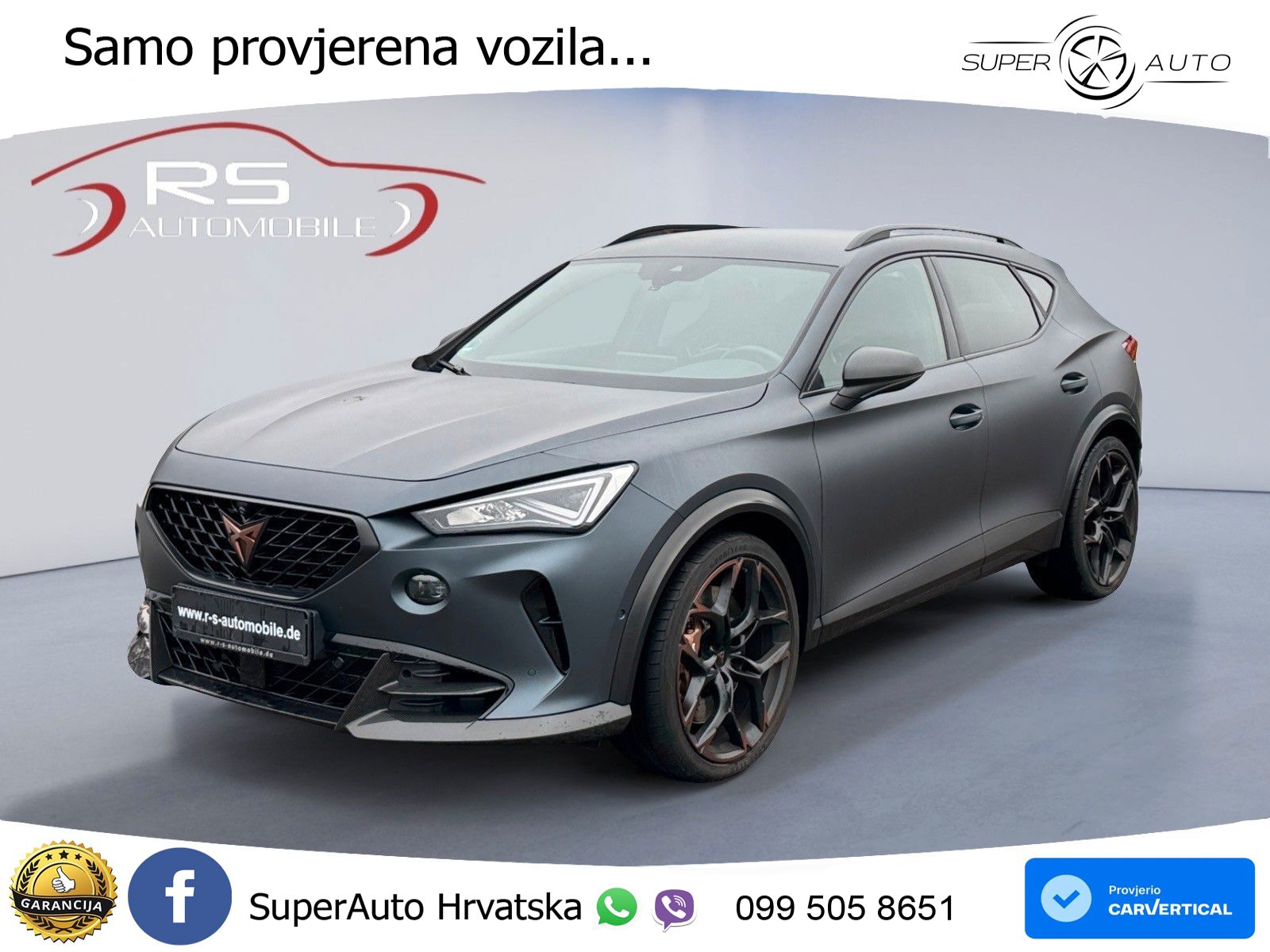 Cupra Formentor VZ5 2.5 TSI (390 KS) 4Drive DSG LED+GR SJED+ACC