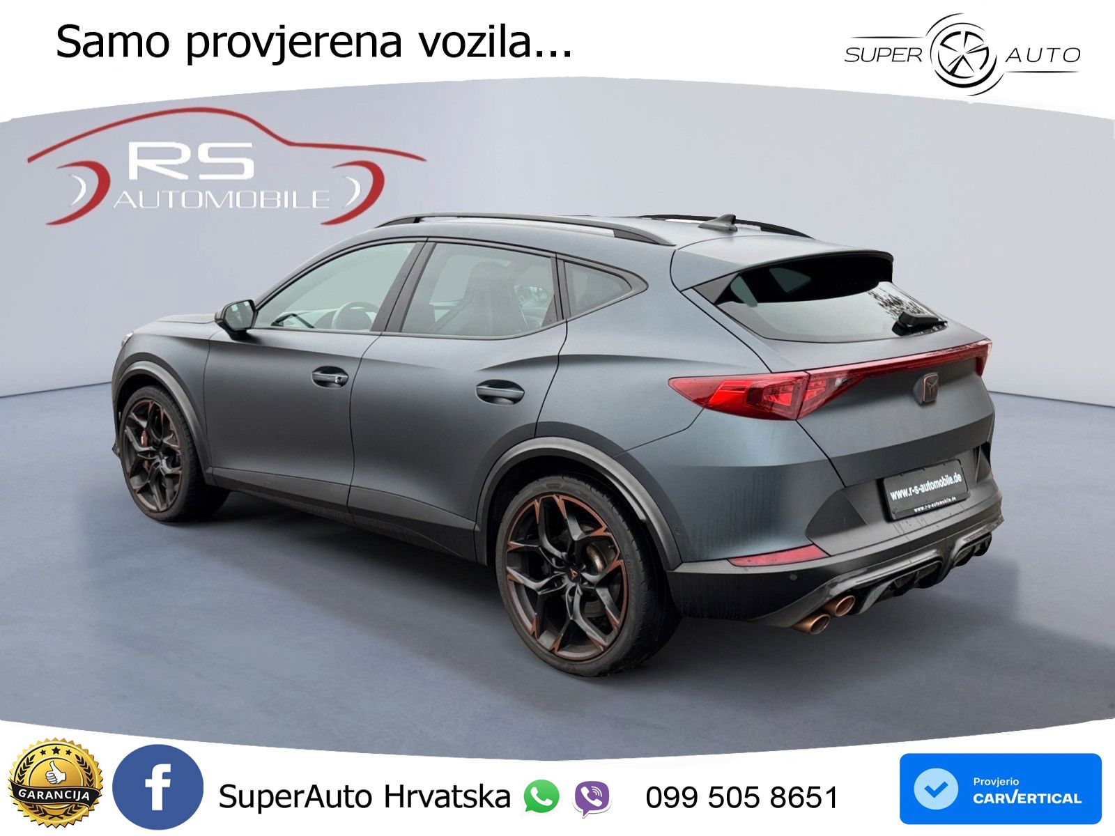 Cupra Formentor VZ5 2.5 TSI (390 KS) 4Drive DSG LED+GR SJED+ACC