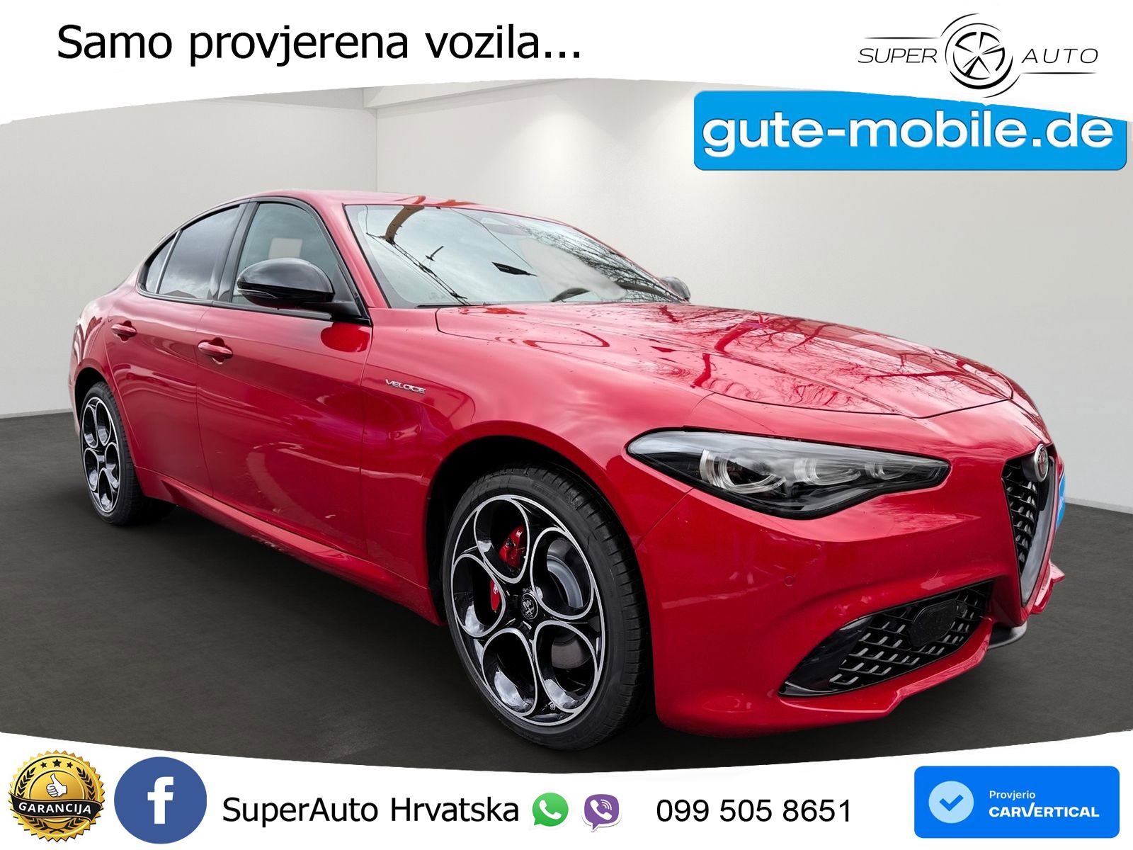 Alfa Romeo Giulia 2.0 Turbo (280 KS) Q4 Automatic LED+ACC