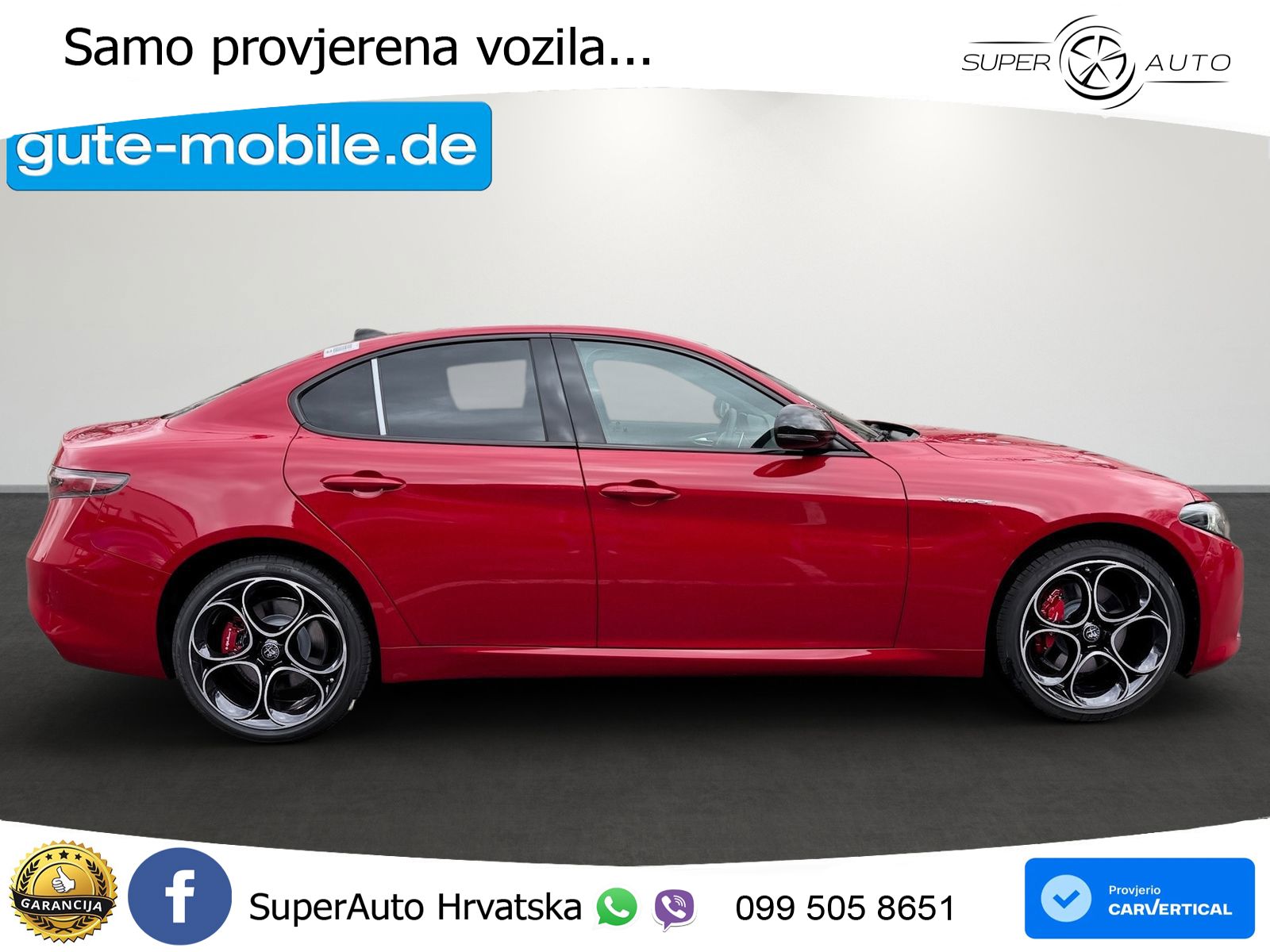 Alfa Romeo Giulia 2.0 Turbo (280 KS) Q4 Automatic LED+ACC