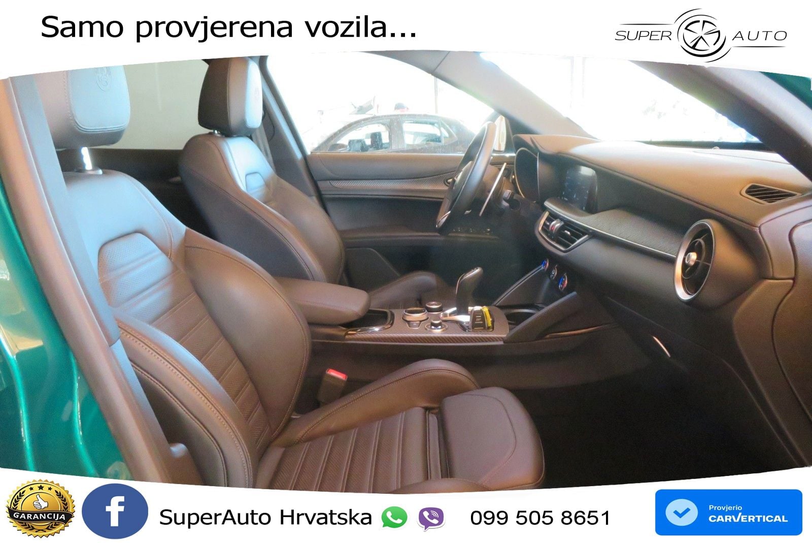 Alfa Romeo Stelvio Quadrifoglio 2.9 V6 Bi-Turbo (520 KS) Q4 Automatic LED+GR SJED+ACC