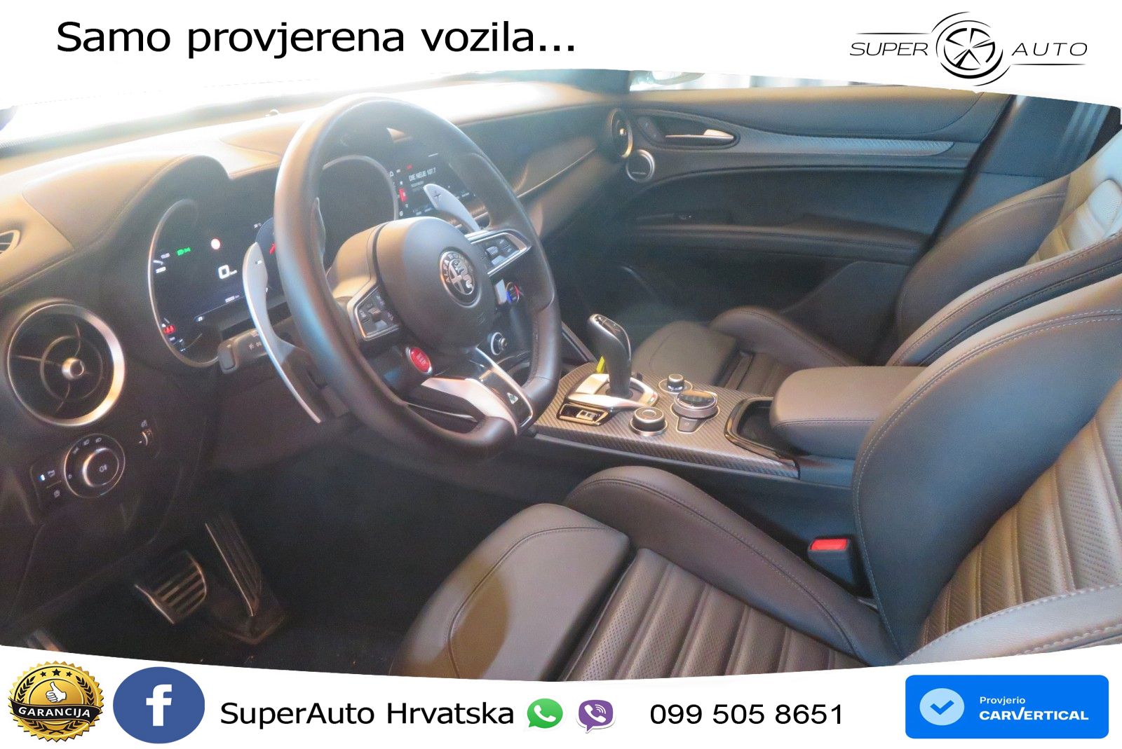 Alfa Romeo Stelvio Quadrifoglio 2.9 V6 Bi-Turbo (520 KS) Q4 Automatic LED+GR SJED+ACC