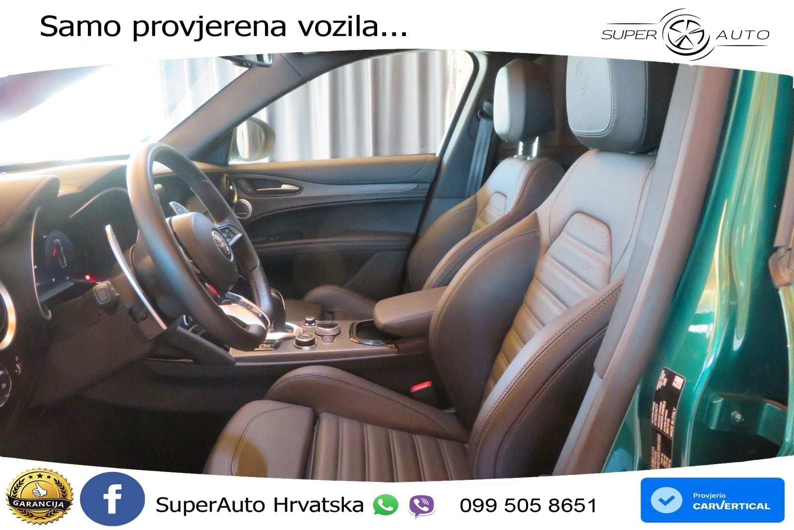 Alfa Romeo Stelvio Quadrifoglio 2.9 V6 Bi-Turbo (520 KS) Q4 Automatic LED+GR SJED+ACC