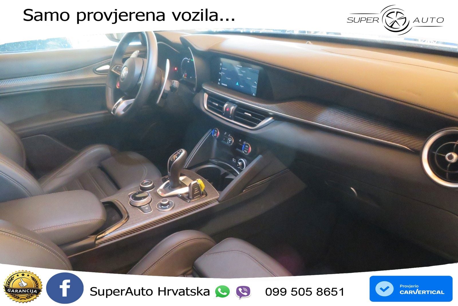 Alfa Romeo Stelvio Quadrifoglio 2.9 V6 Bi-Turbo (520 KS) Q4 Automatic LED+GR SJED+ACC