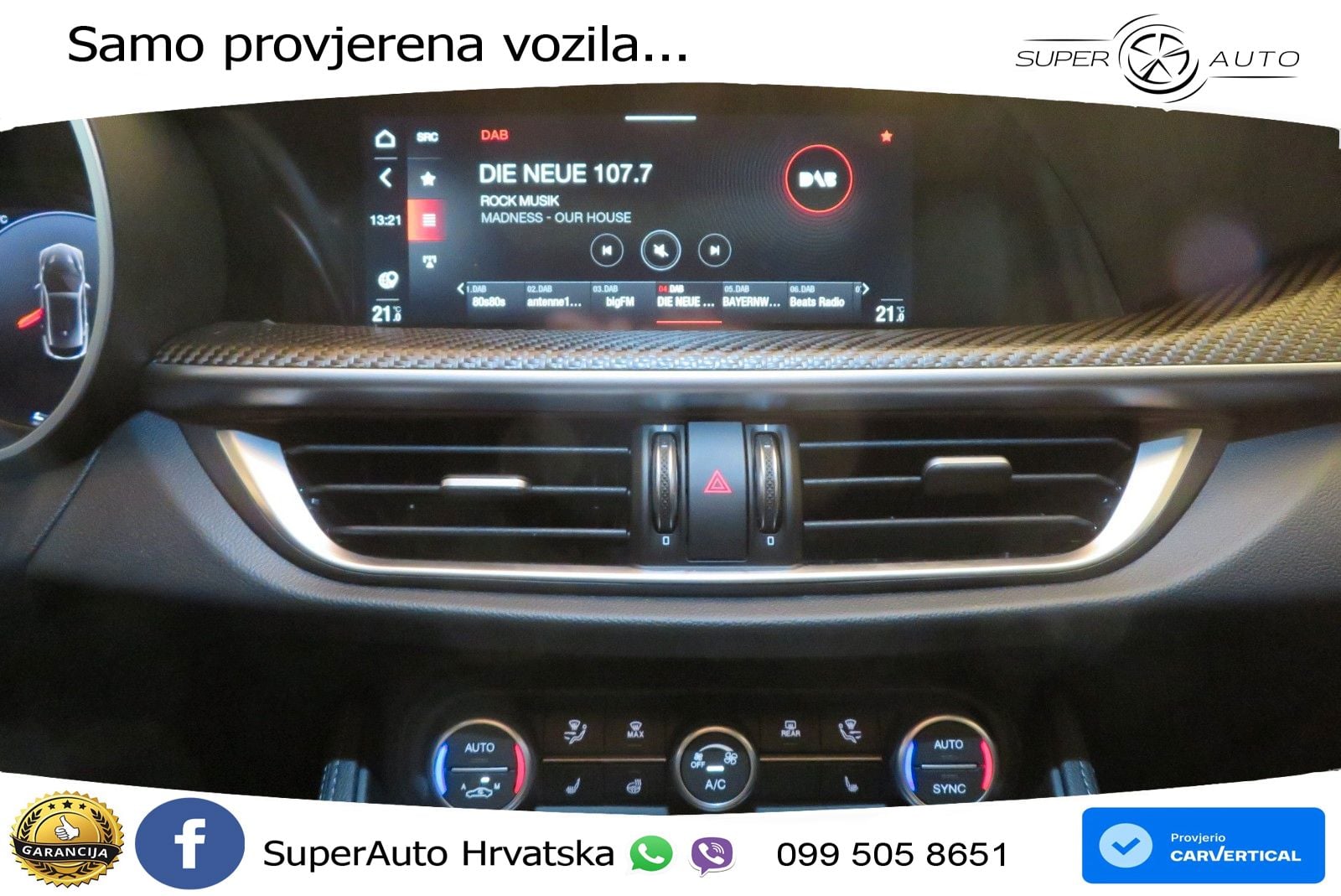 Alfa Romeo Stelvio Quadrifoglio 2.9 V6 Bi-Turbo (520 KS) Q4 Automatic LED+GR SJED+ACC