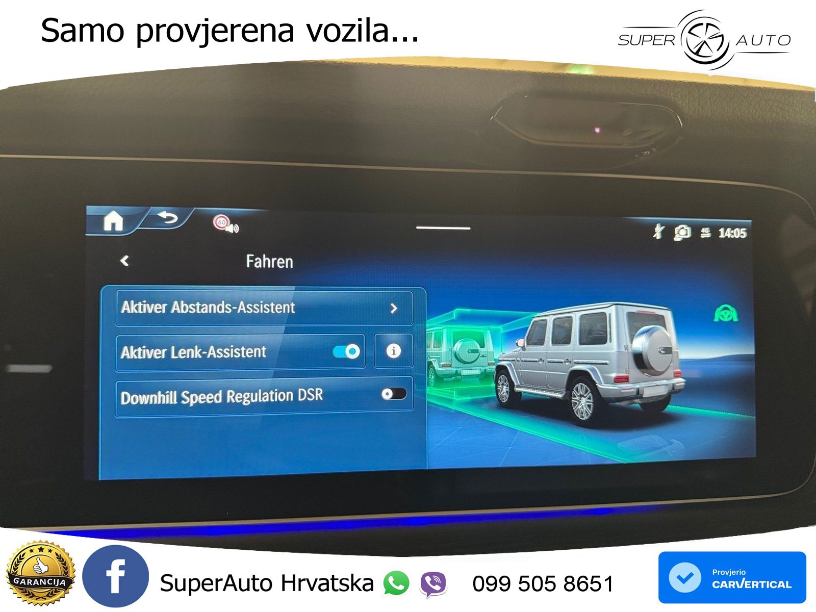 Mercedes G 450d Long (367 KS) 4MATIC 9G-TRONIC AMG LED+GR SJED+ACC