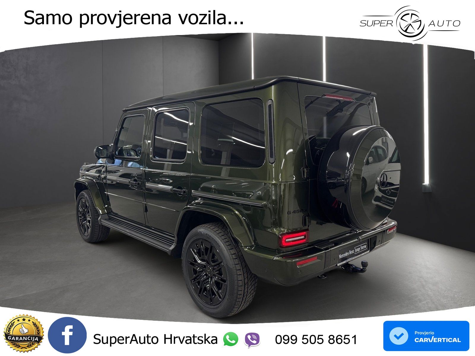 Mercedes G 450d Long (367 KS) 4MATIC 9G-TRONIC AMG LED+GR SJED+ACC