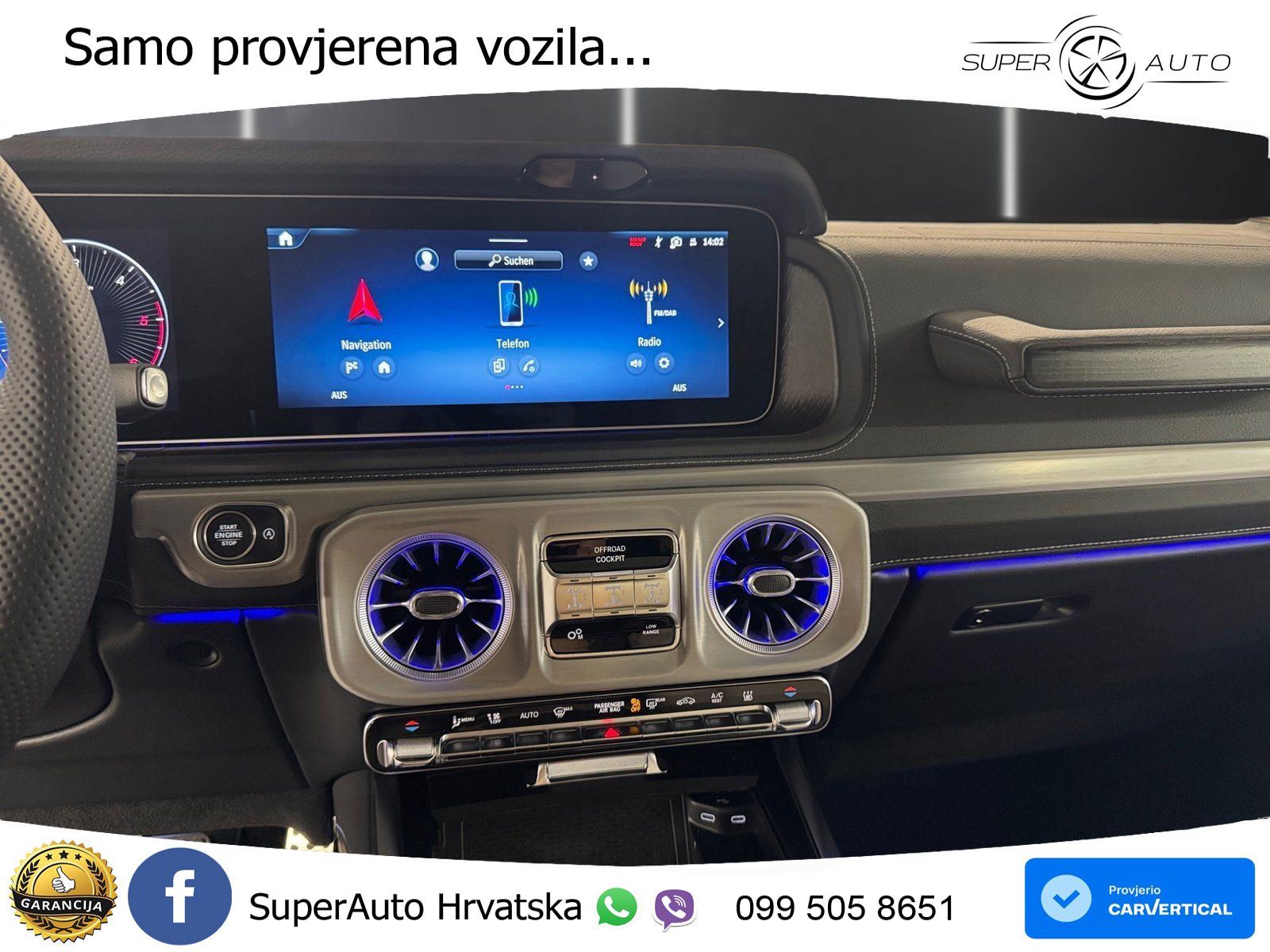 Mercedes G 450d Long (367 KS) 4MATIC 9G-TRONIC AMG LED+GR SJED+ACC