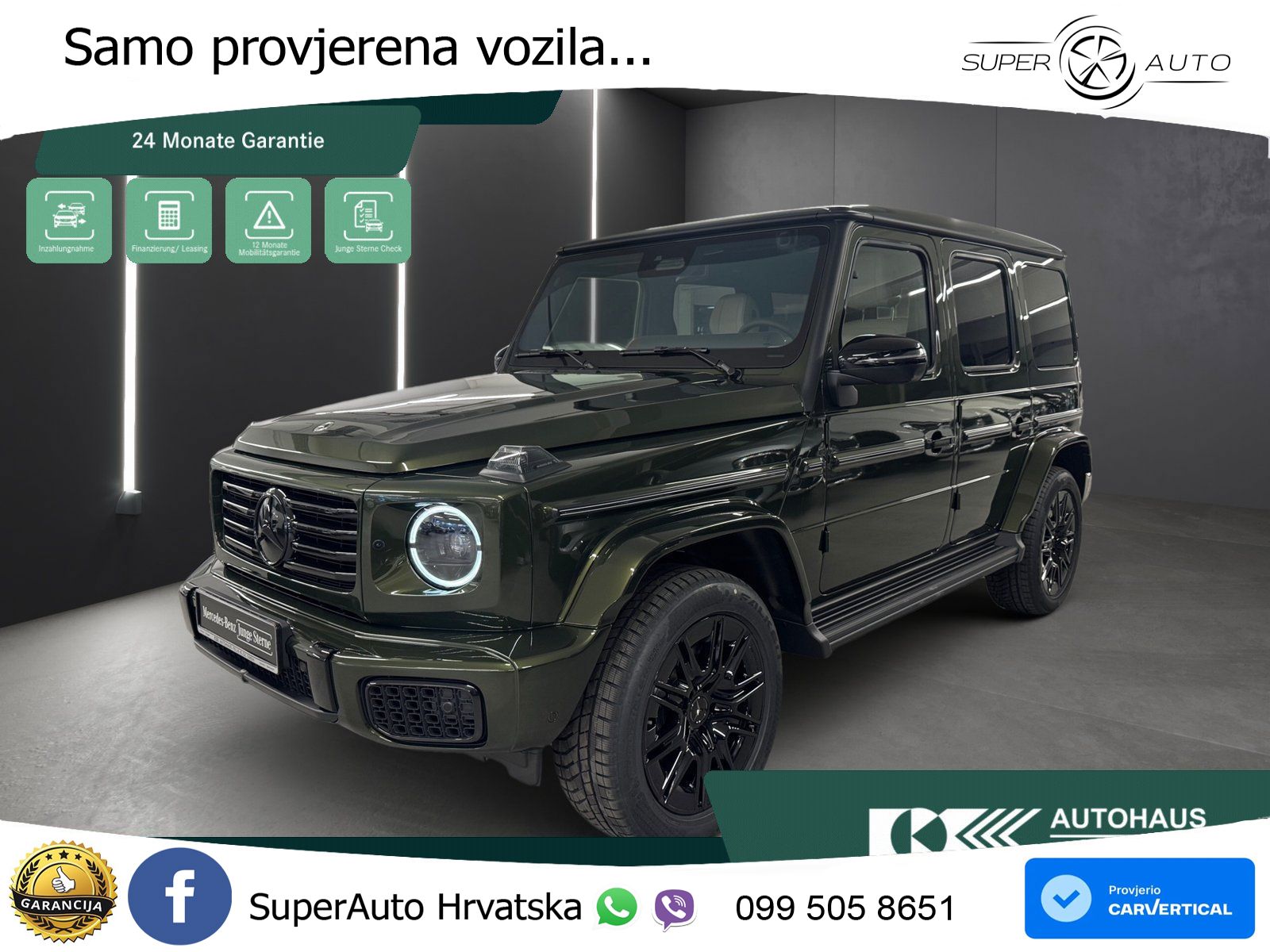 Mercedes G 450d Long (367 KS) 4MATIC 9G-TRONIC AMG LED+GR SJED+ACC