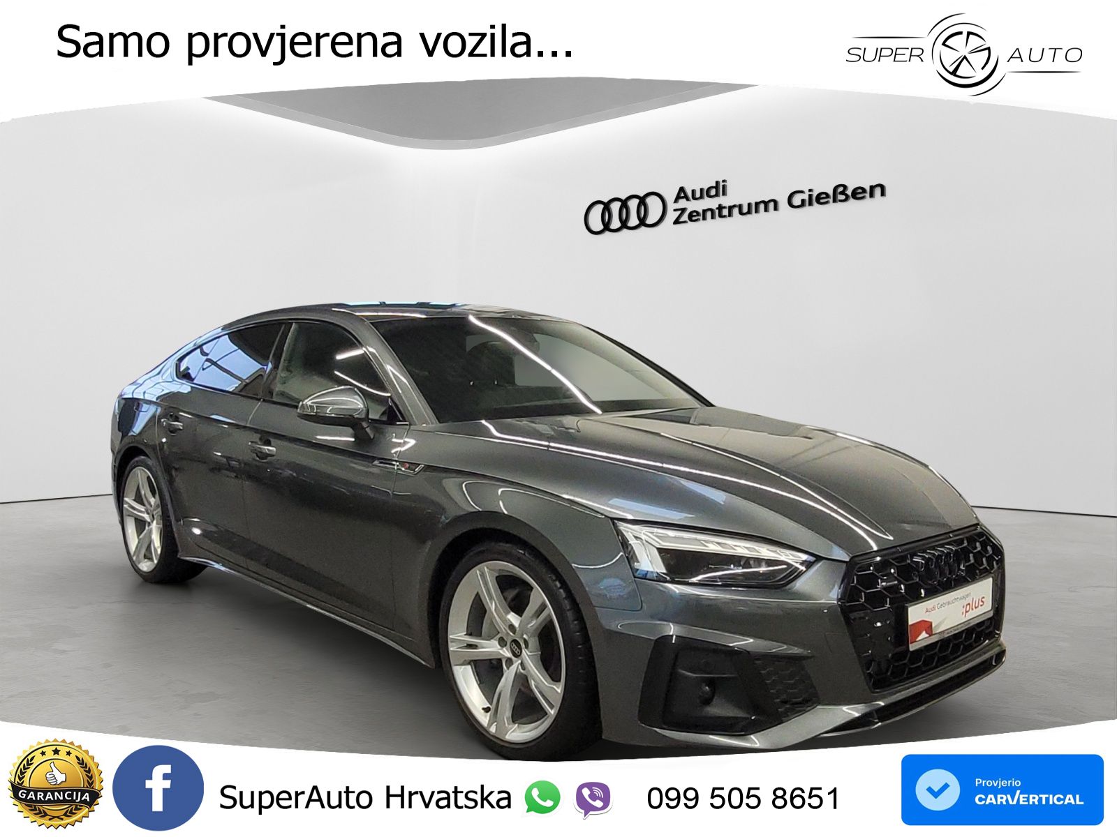Audi A5 Sportback 40 TDI (204 KS) quattro S tronic S line MATRIX+GR SJED+KAM