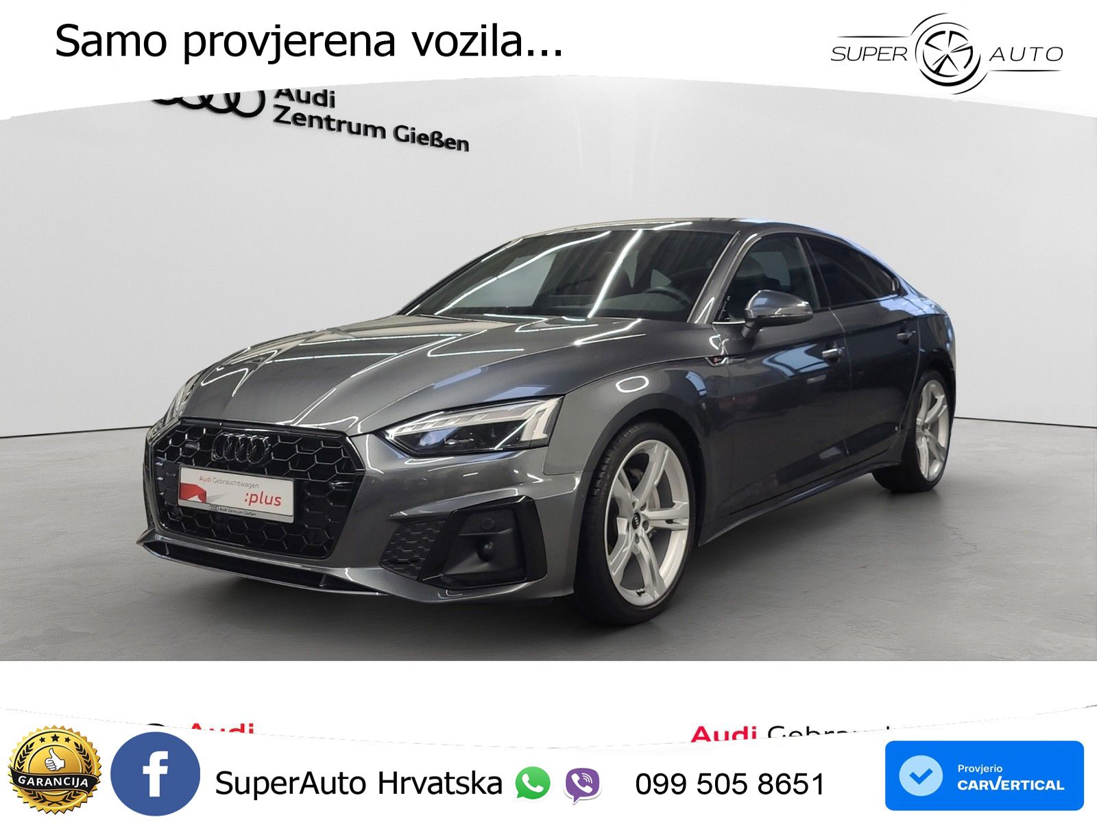 Audi A5 Sportback 40 TDI (204 KS) quattro S tronic S line MATRIX+GR SJED+KAM