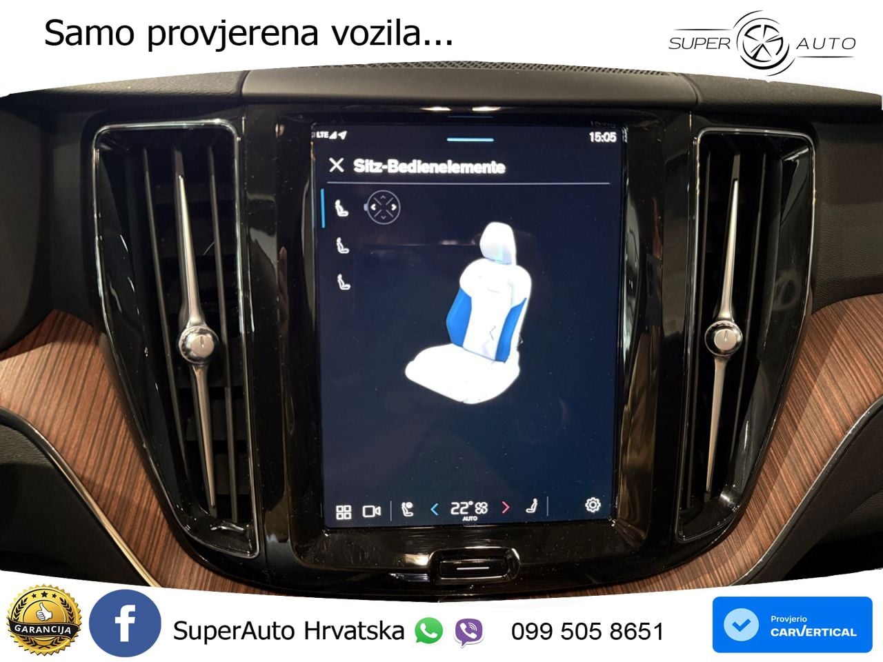 Volvo XC60 B5 Benzin AWD Geartronic ZRAČNI+ACC+4xGR SJED+KAM
