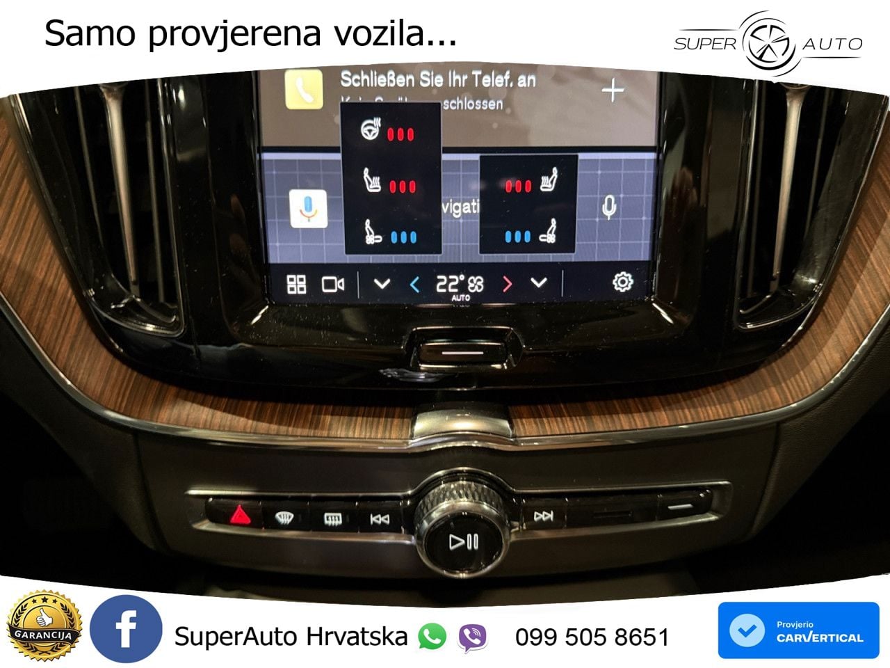 Volvo XC60 B5 Benzin AWD Geartronic ZRAČNI+ACC+4xGR SJED+KAM