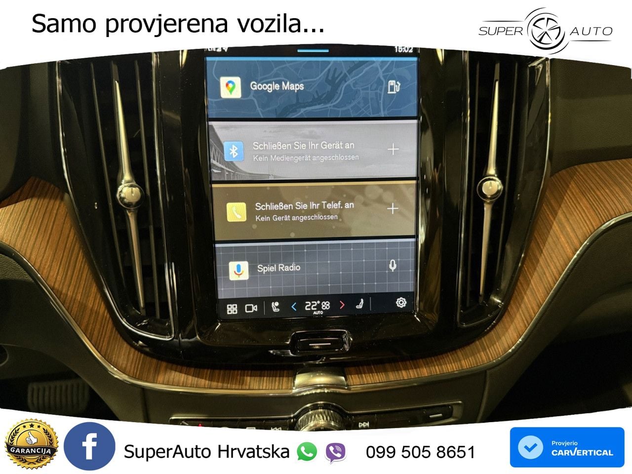 Volvo XC60 B5 Benzin AWD Geartronic ZRAČNI+ACC+4xGR SJED+KAM