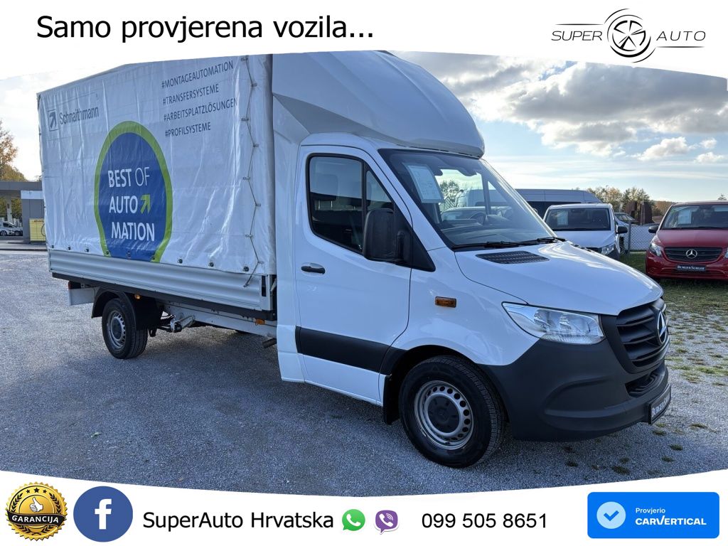 Mercedes-Benz Sprinter 315 CDI MAXI Pritsche 3-Sitze Klima Nav 150 KS